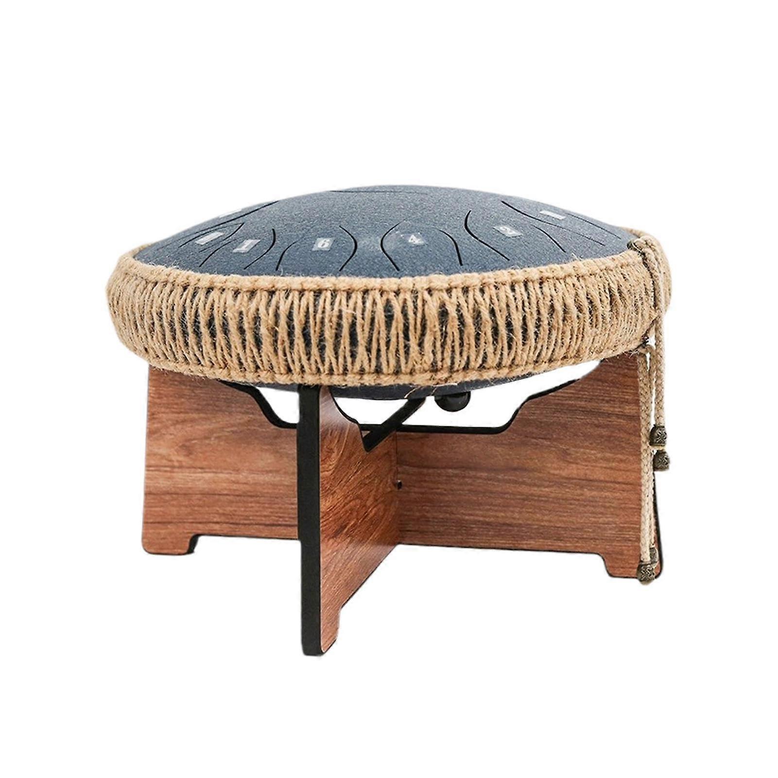 Wooden Handpan Drum Stand, Compact Display Rack, Tongue Drum Support