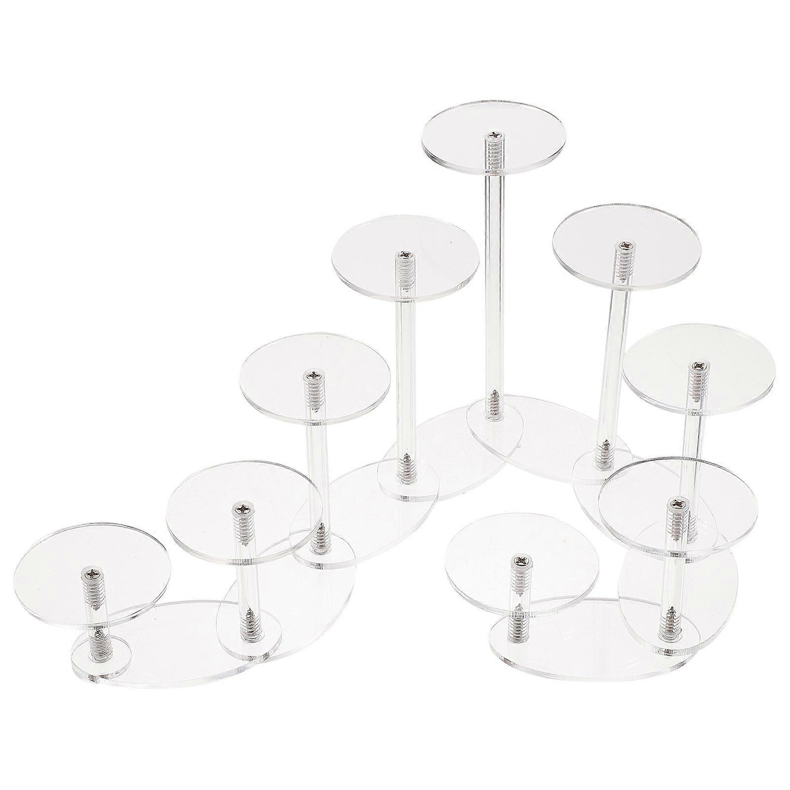 Transparent Acrylic Deformable Display Rack for Jewelry with 9 Layers Design and Elegant Appearance