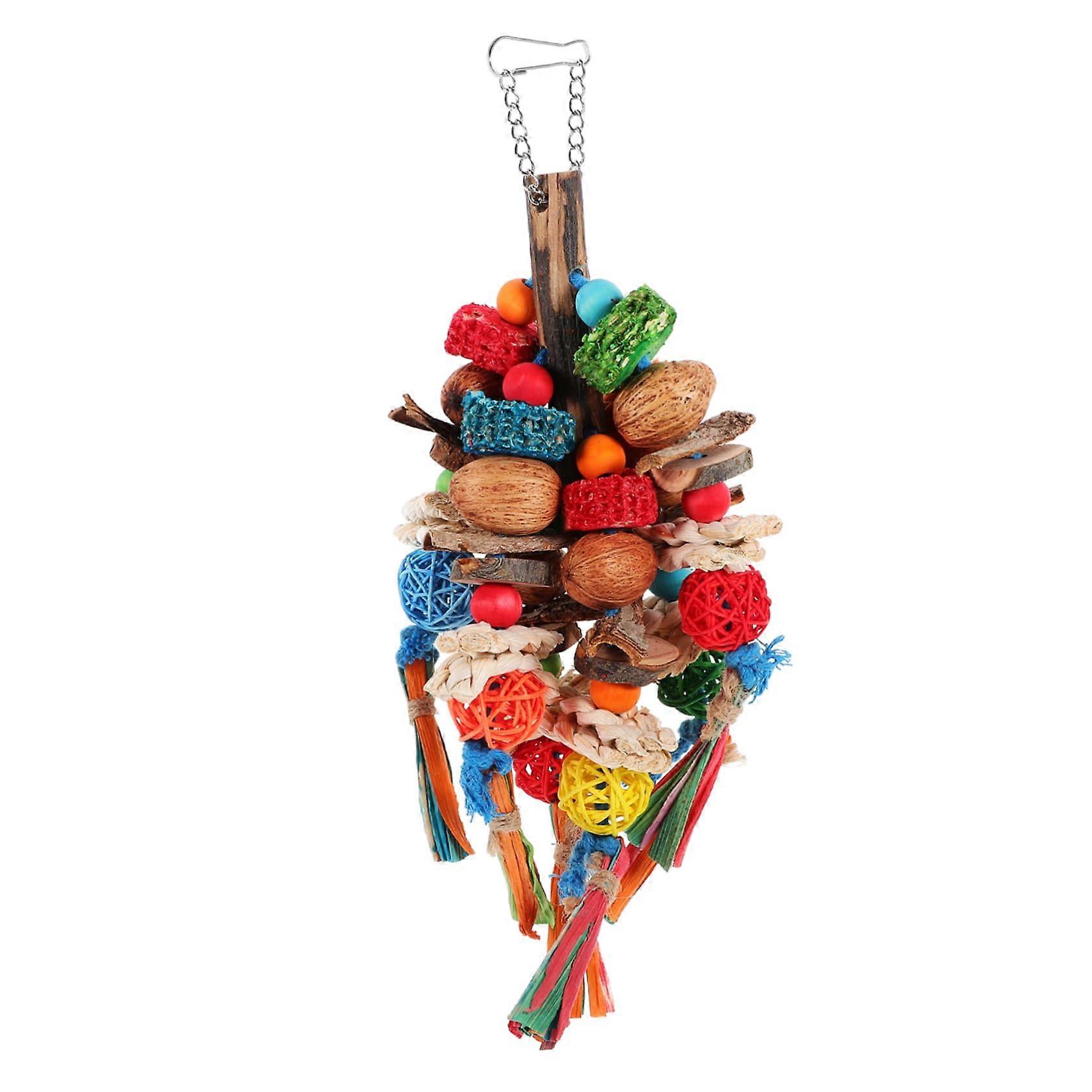 Parrot Chew Toy, Hanging Bird Toy for Budgies, Promotes Play, Longlasting and Safe