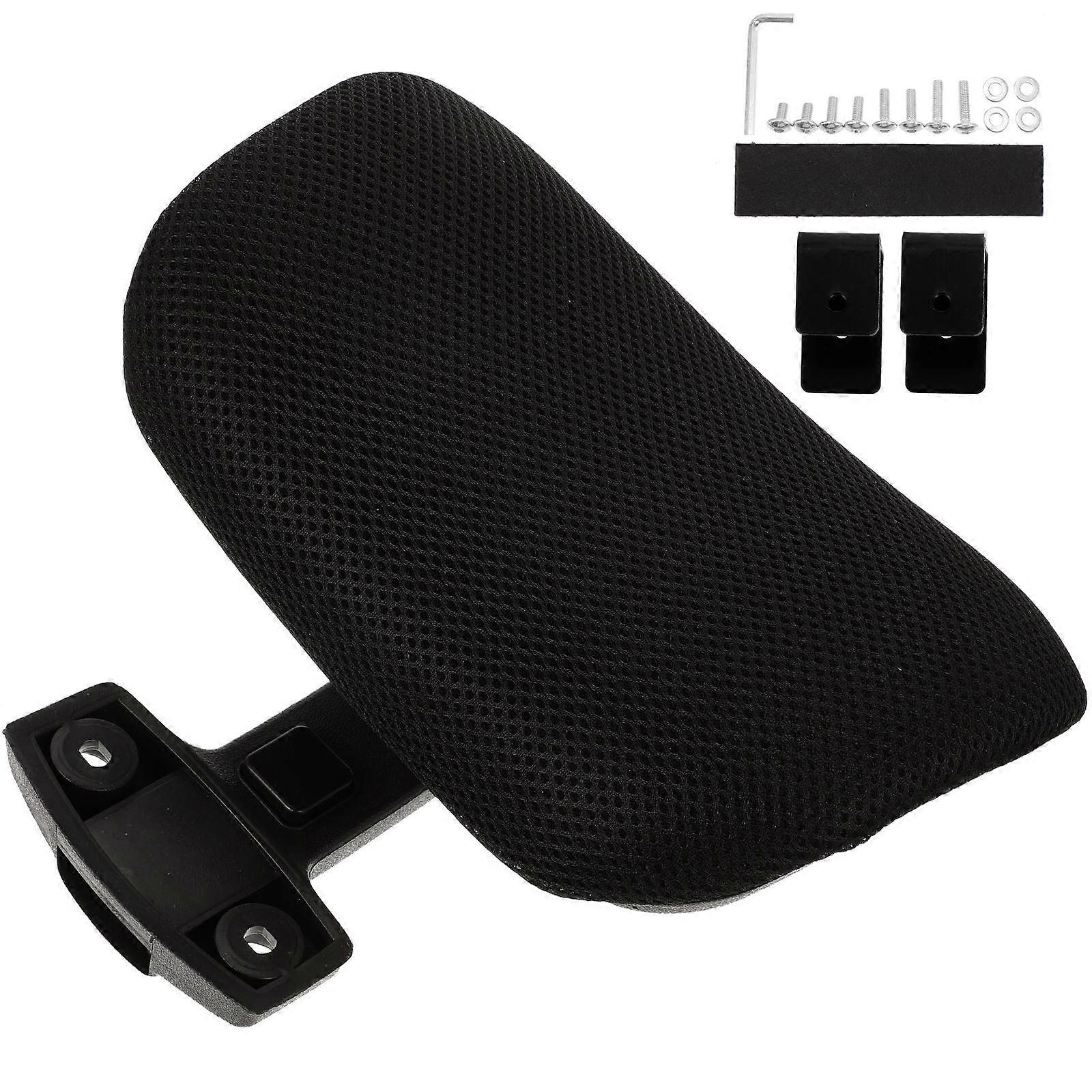 Office Use Headrest for Desk Chair Plastic and Mesh Cloth 27X16CM Head Support 1Set