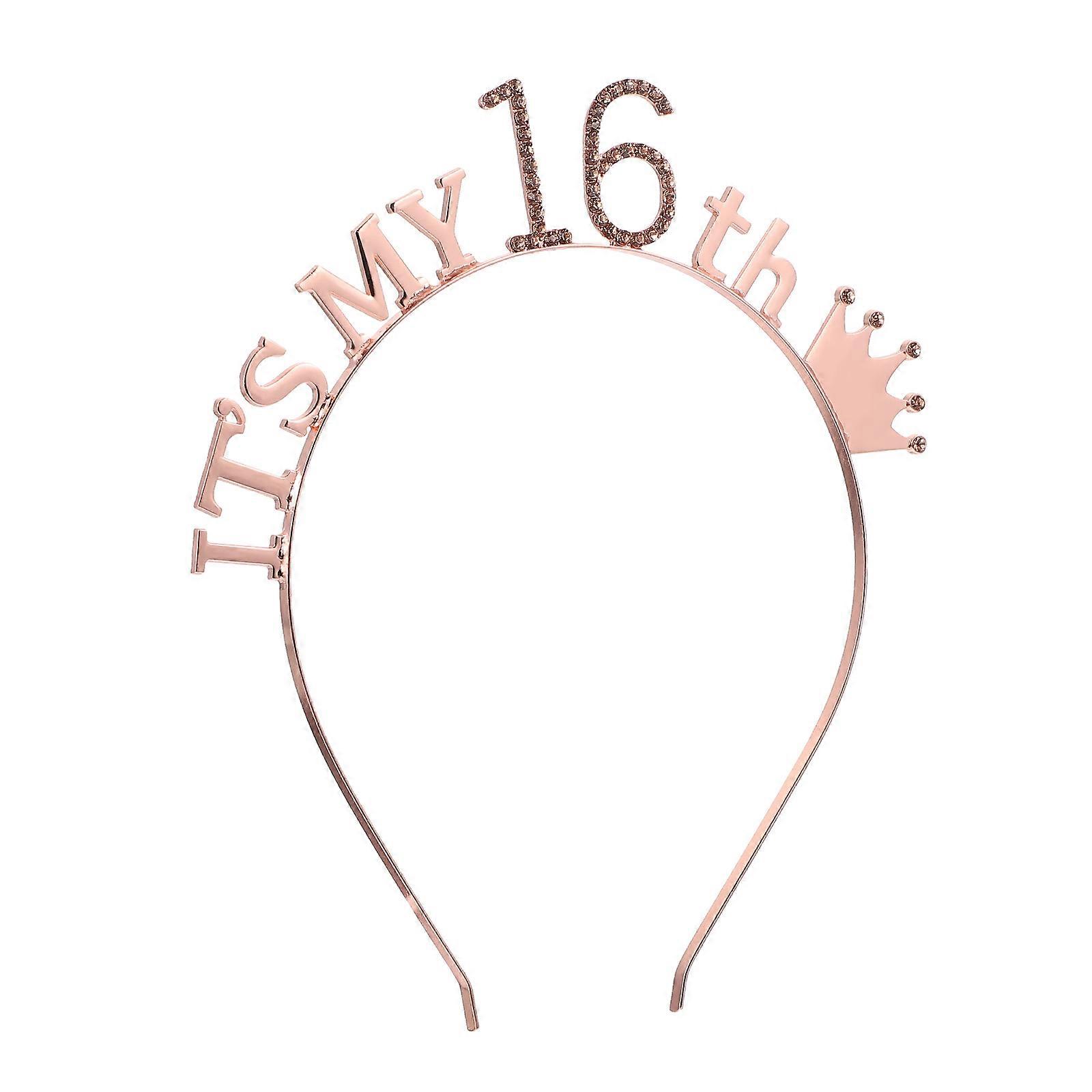 Here's a polished and engaging product description based on your input:
 
**Birthday Party Crown Hairband – Stylish Rhinestone Headwear with Number