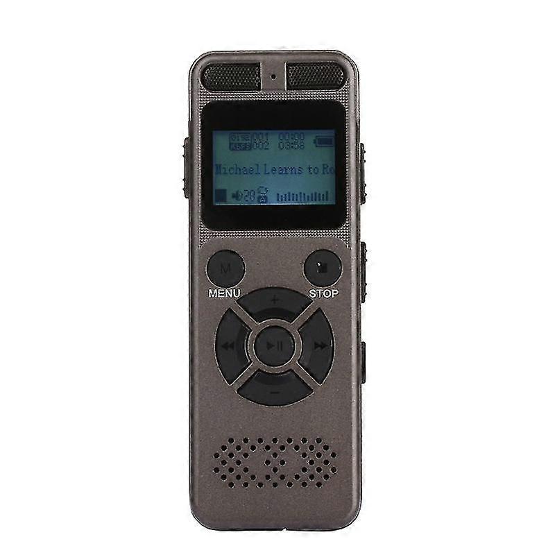 16Gb Voice Recorder Usb Business Portable Digital Audio Recorder With Mp3 Player Support Multi-language Tf Card