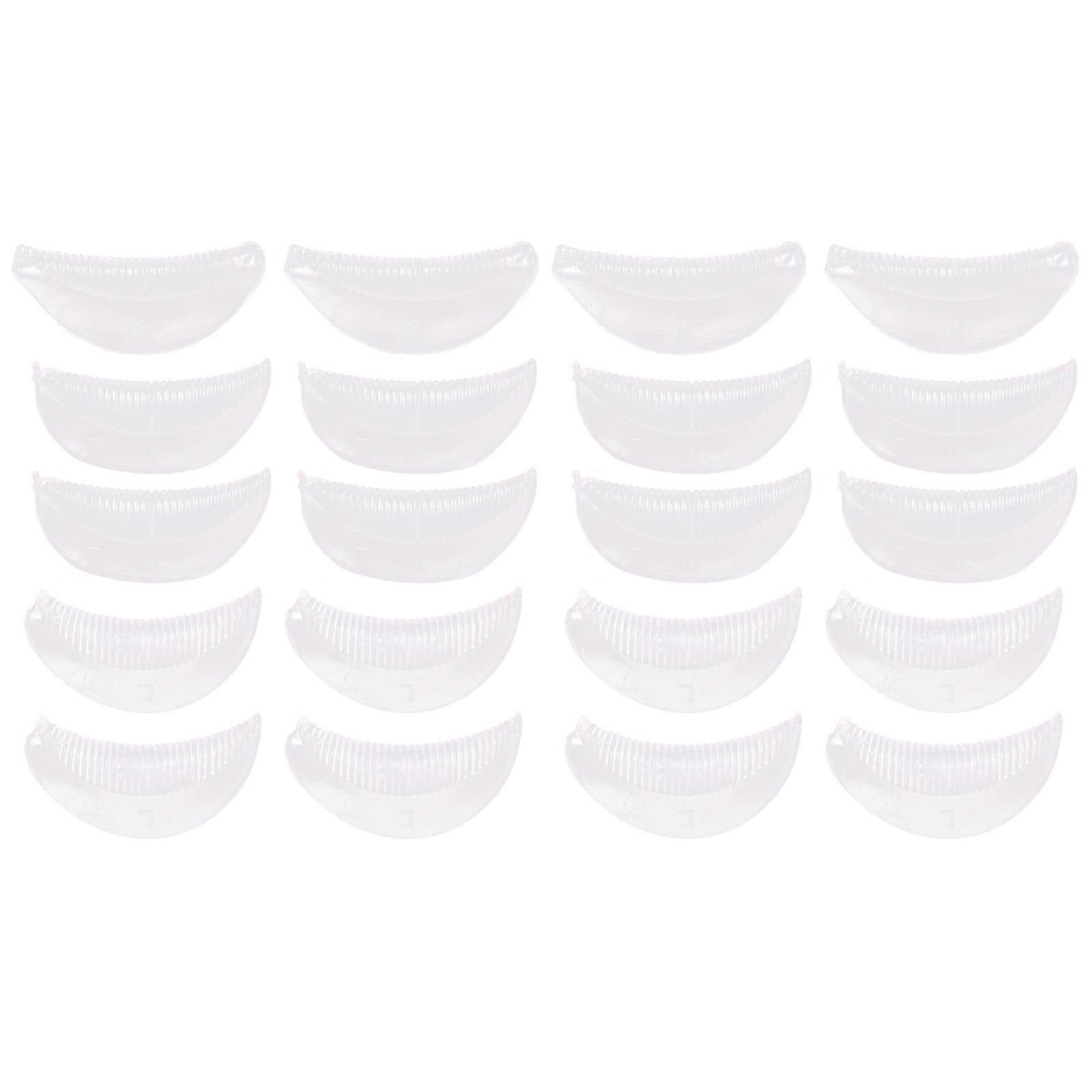 10 Pairs Reusable Silicone Pads for Eyelash Perming – Durable & Comfortable, Suitable for All Eye Shapes, Ideal for Salon and Home Use