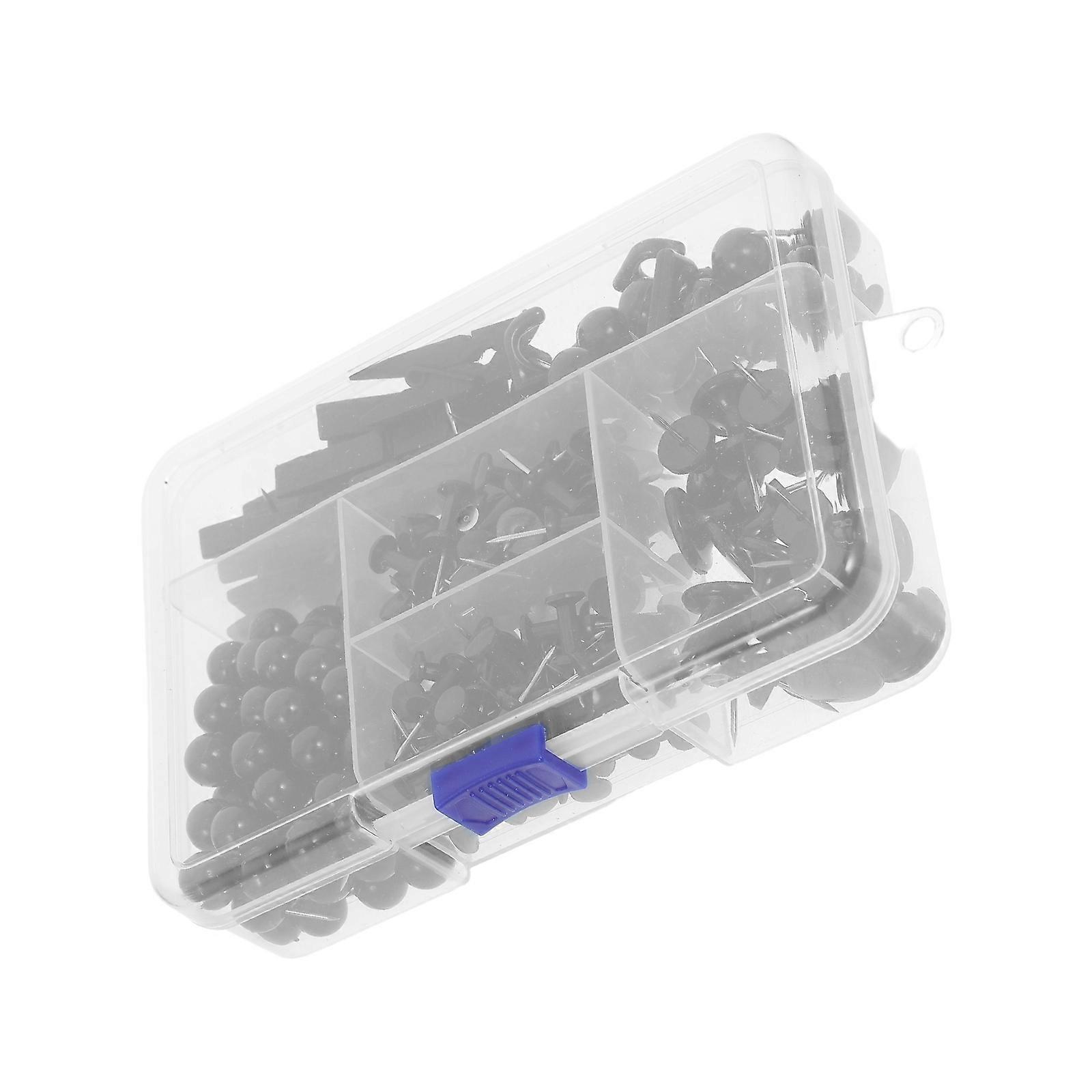 Tacks And Push Pins Set For Decorative Use Sleek Design Pin Set With Hooks For Cork Board Bulletin Board 200Pcs