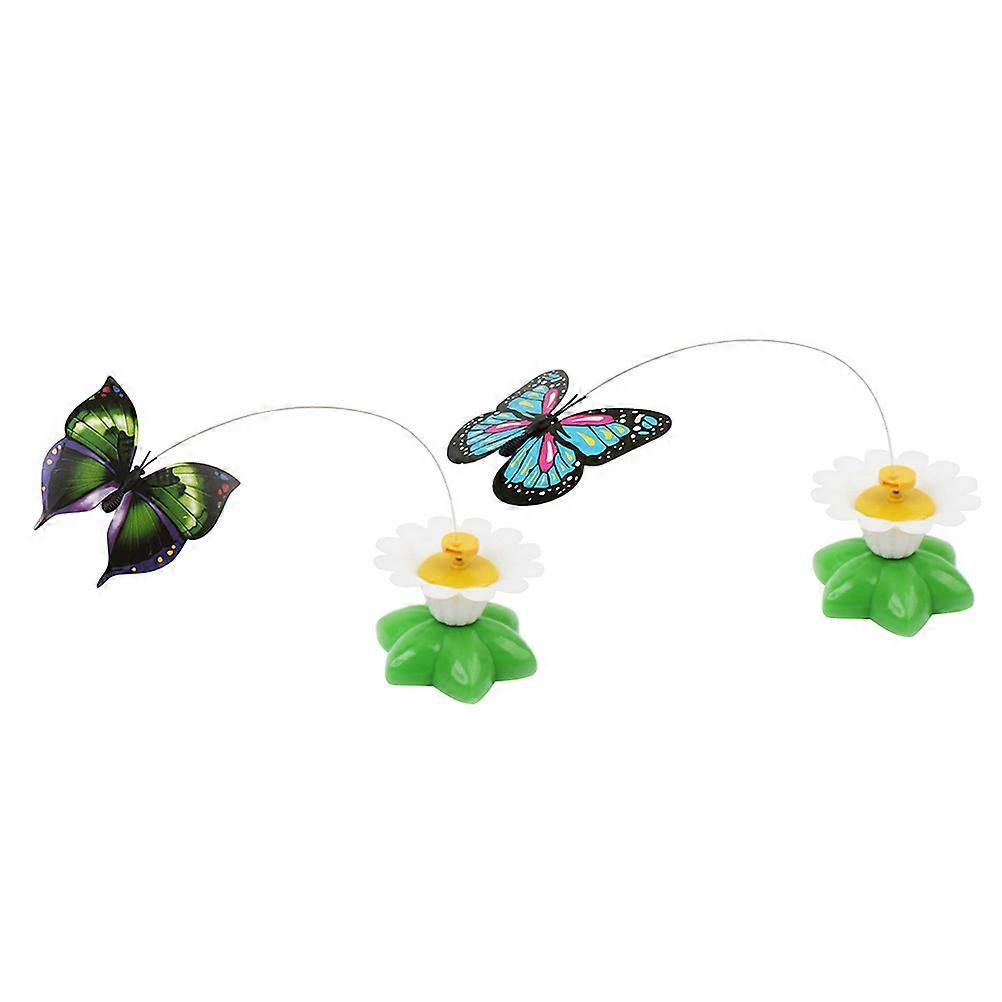 Electric Interactive Cat Toy Kitten Shaking Rotation Fun Indoor Play 2Pcs
