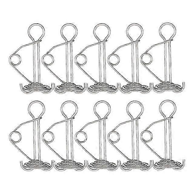 2025 Latest Model 10pcs/set Coil Spring Durable Cord Buckle Tent Pile Board Nails