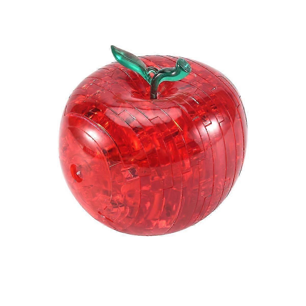 3D Crystal Puzzle - Red-Apple
