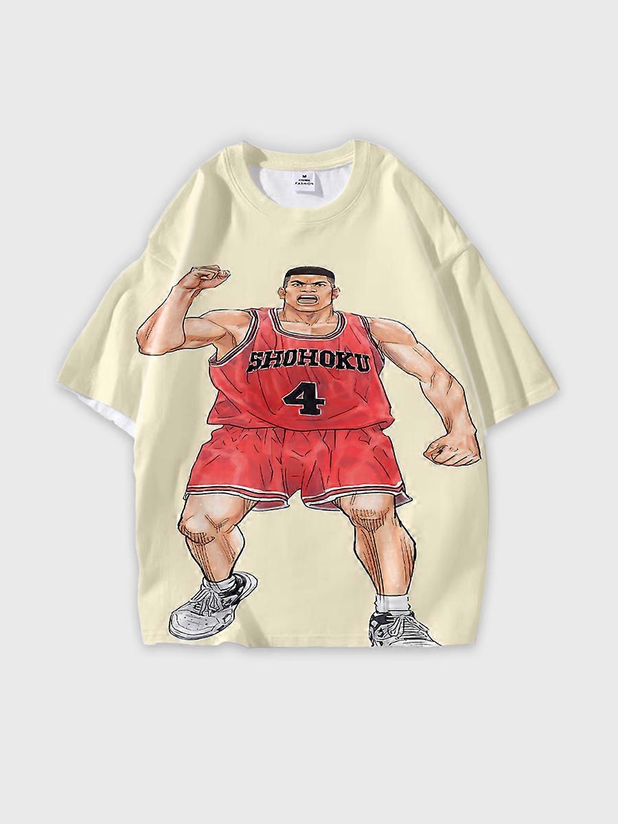 T-shirt round neck Role Pattern loose short sleeve C14