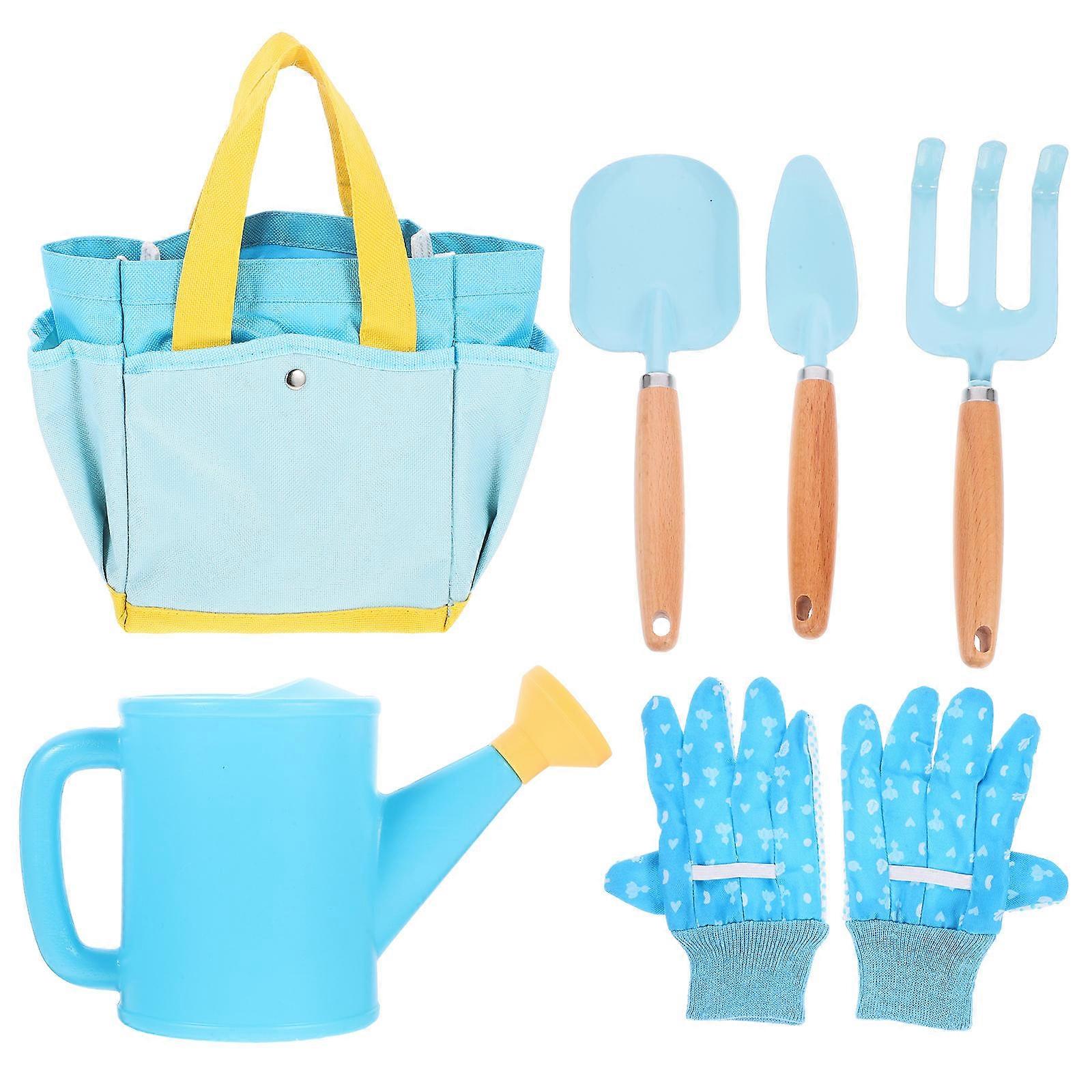 Kids Garden Tools Set Childrens Gardening Set For Garden Beach Courtyard Park Planting Loosening Soil Weeding 1Set