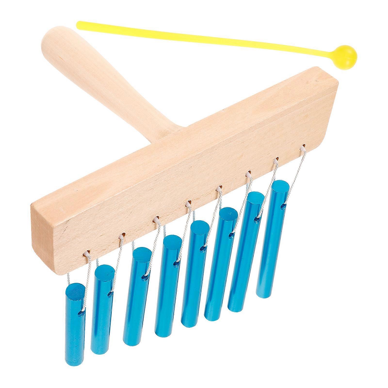 Table Top Wind Chimes Bar Preschool Percussion Instrument, Lightweight Aluminum Mallet Instrument for Stage Performance and Home Decor
