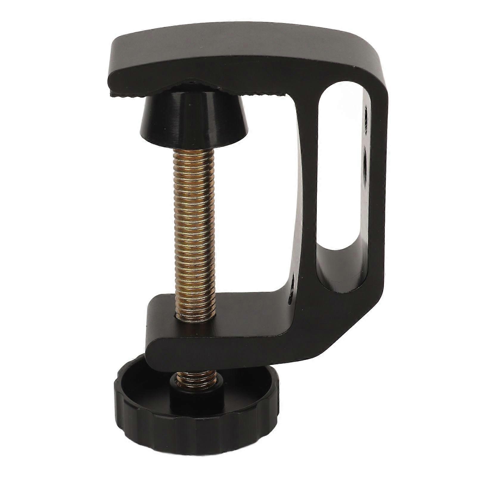 Photography C Clamp Aluminium Alloy Desktop Mount Holder C Clamp with 1/4in and 3/8in Thread Hole for Table
