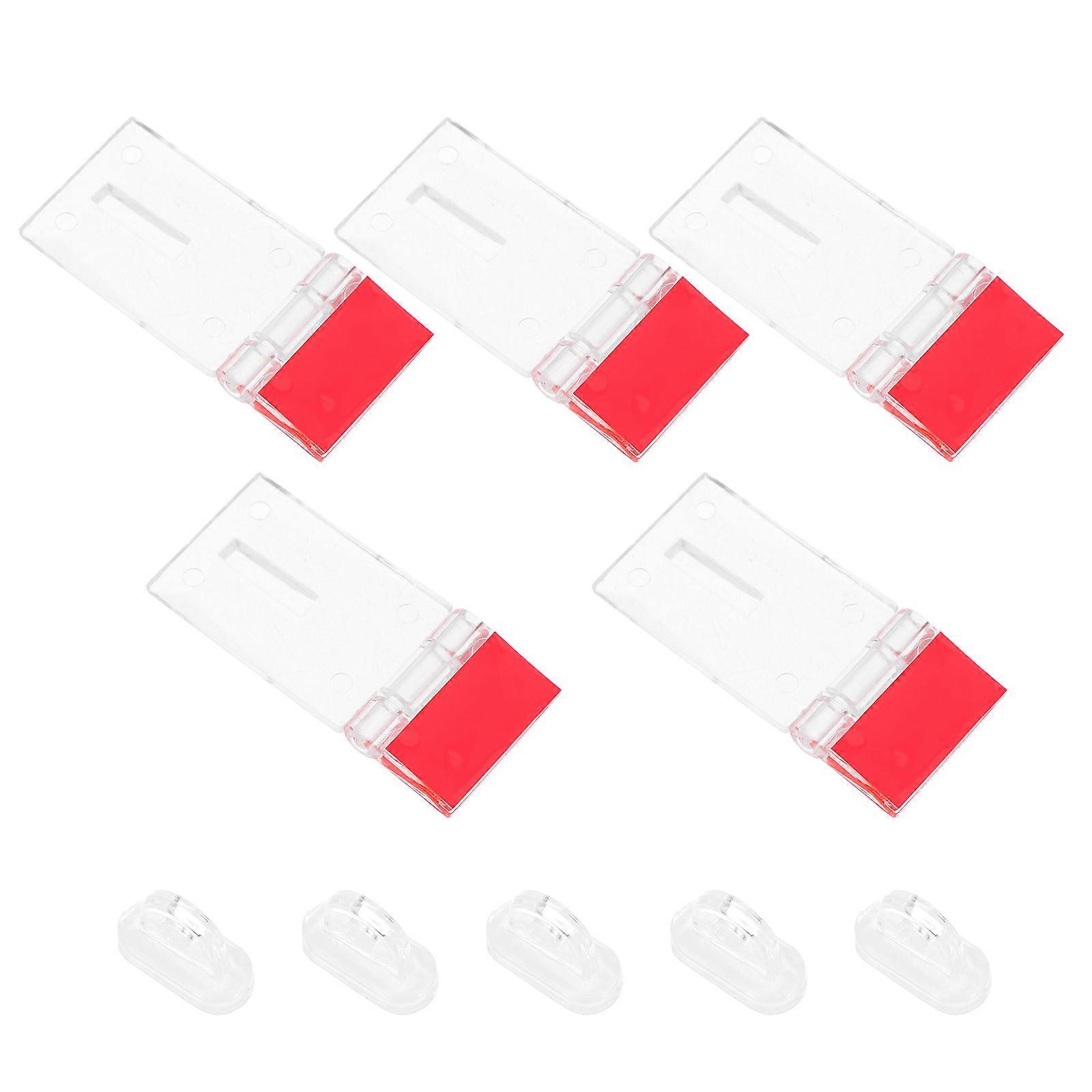 Transparent Acrylic Latch Locks – Clear Heavy Duty Locking Hasp for Cabinet Doors, Gates & Home Security – Easy Installation, Sleek Design, Reliable