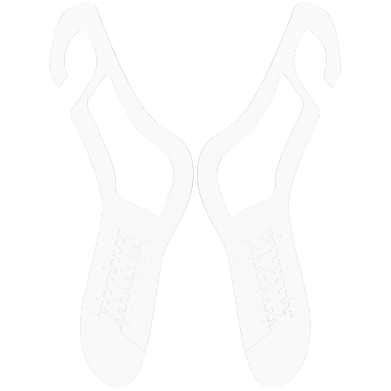 Acrylic Sock Blockers for Knitting   Transparent Stretchable Blocking Forms for Craft Lovers and Knitters (2pcs)