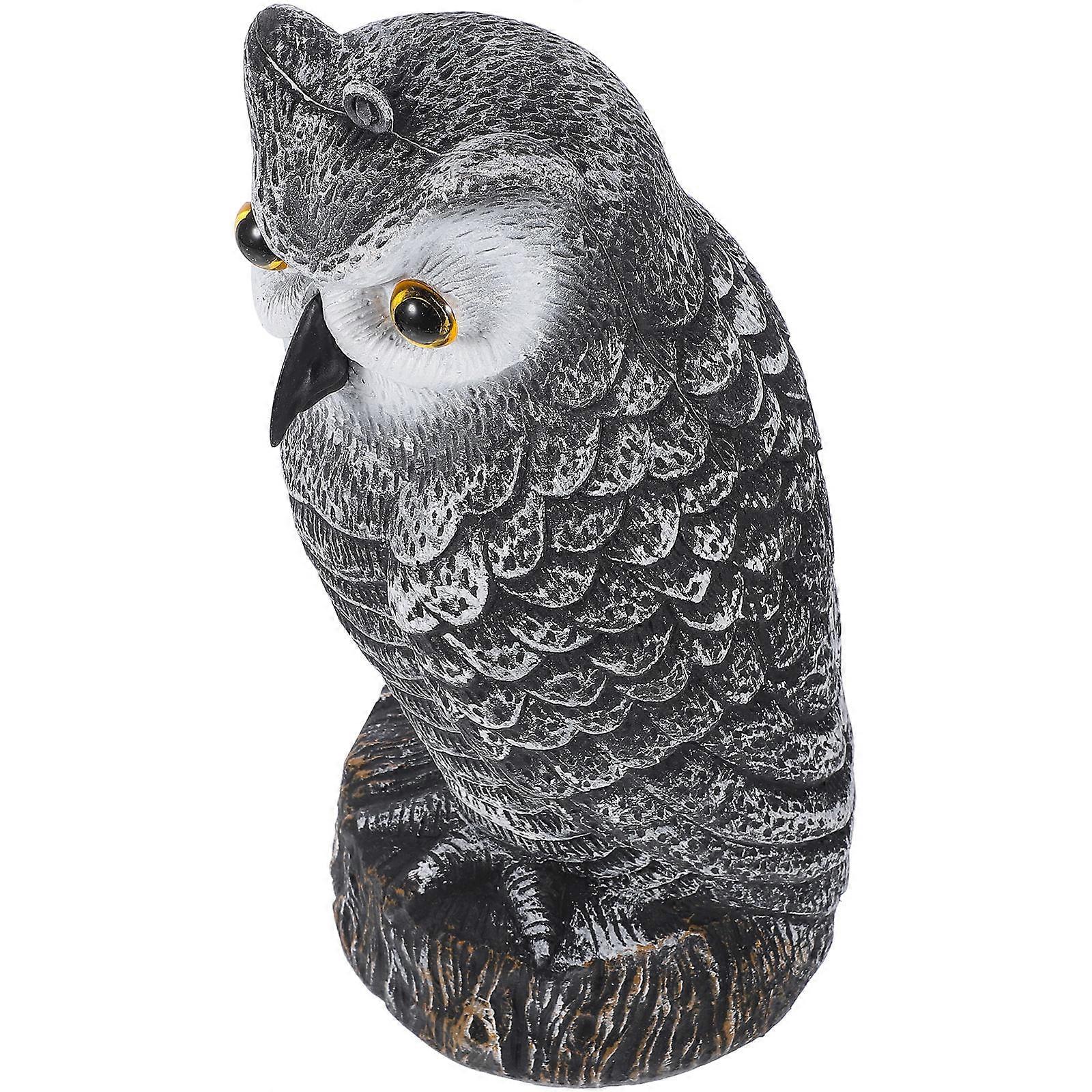 Owl Shape Modeling Decoration For Gardeners Outdoor Use Advanced Simulation Technology 1Pcs