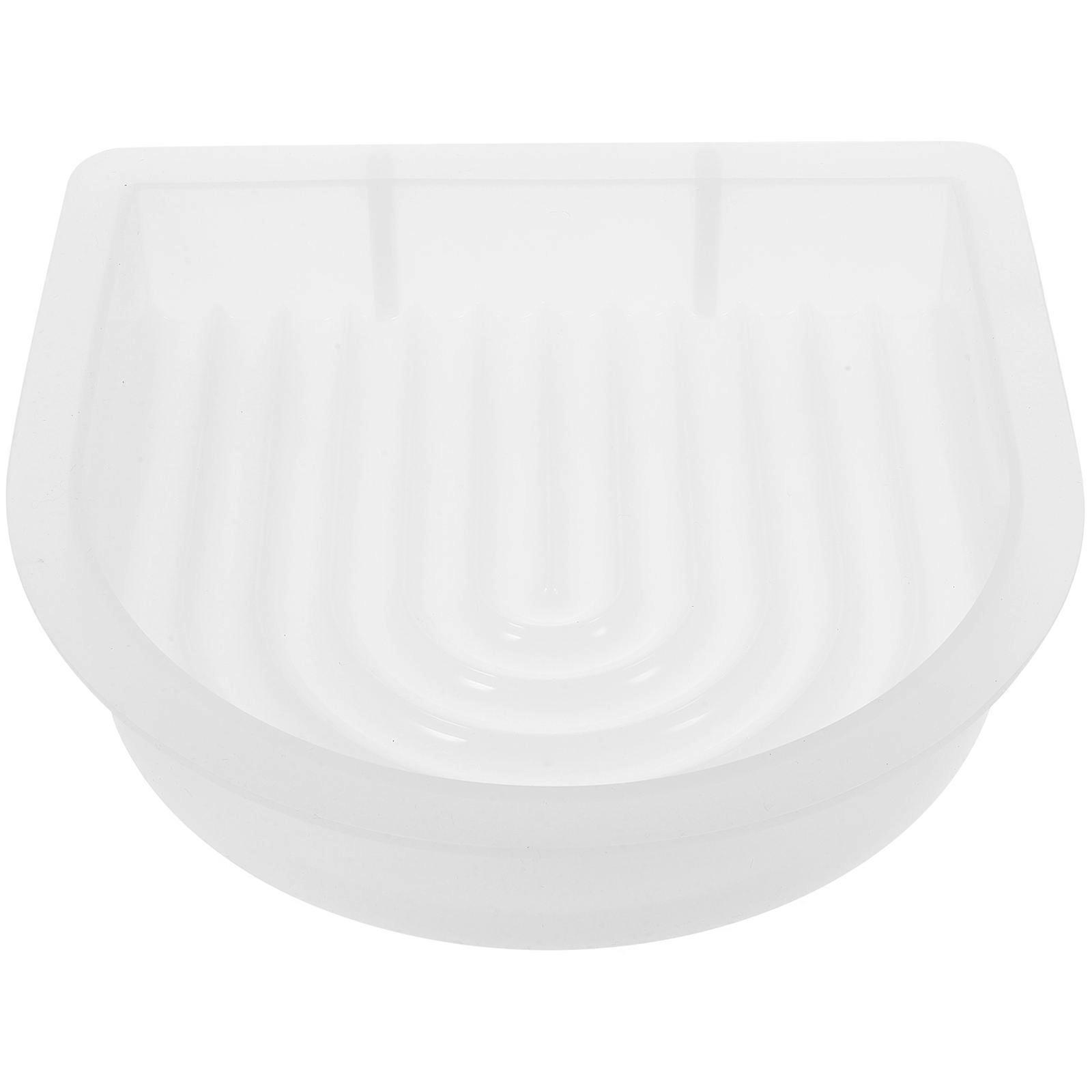 Arch Shape Candle Mold in Silicone for DIY Use White Color Smooth Surface Flexible 0.39 Inch