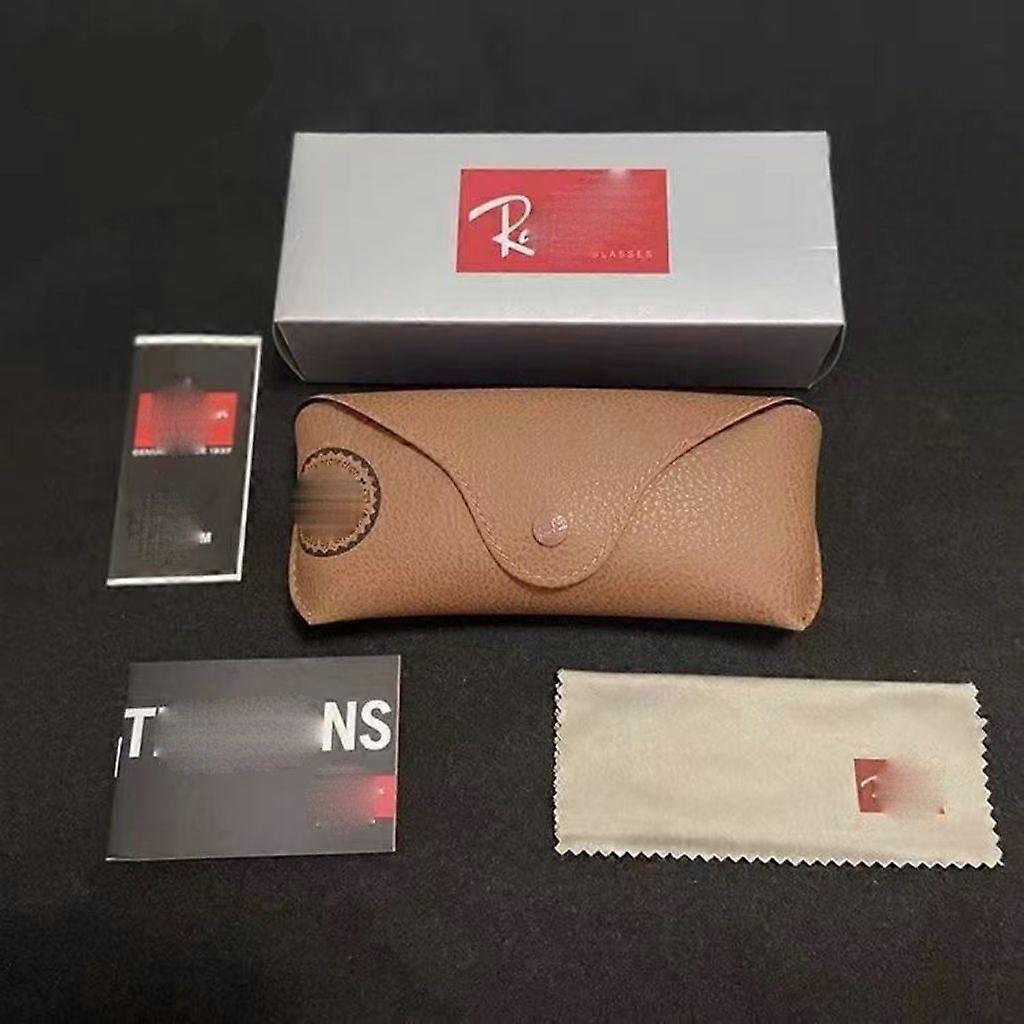 Ray-Ban Leather Glasses Case & Cleaning Cloth - Durable Soft Shell for Sunglasses & Readin