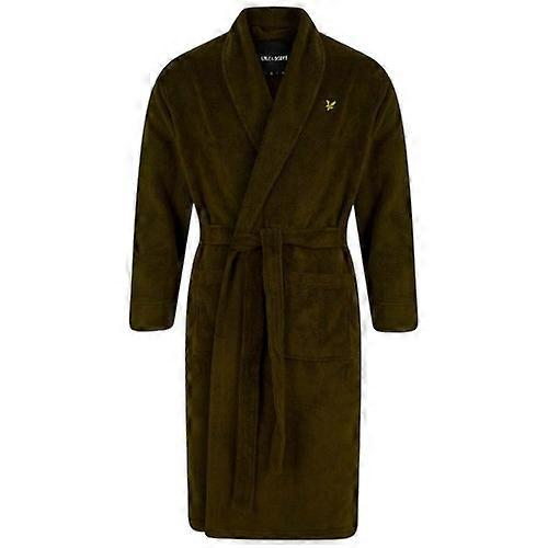 Lyle & Scott Mens Logo Towelling Dressing Gown