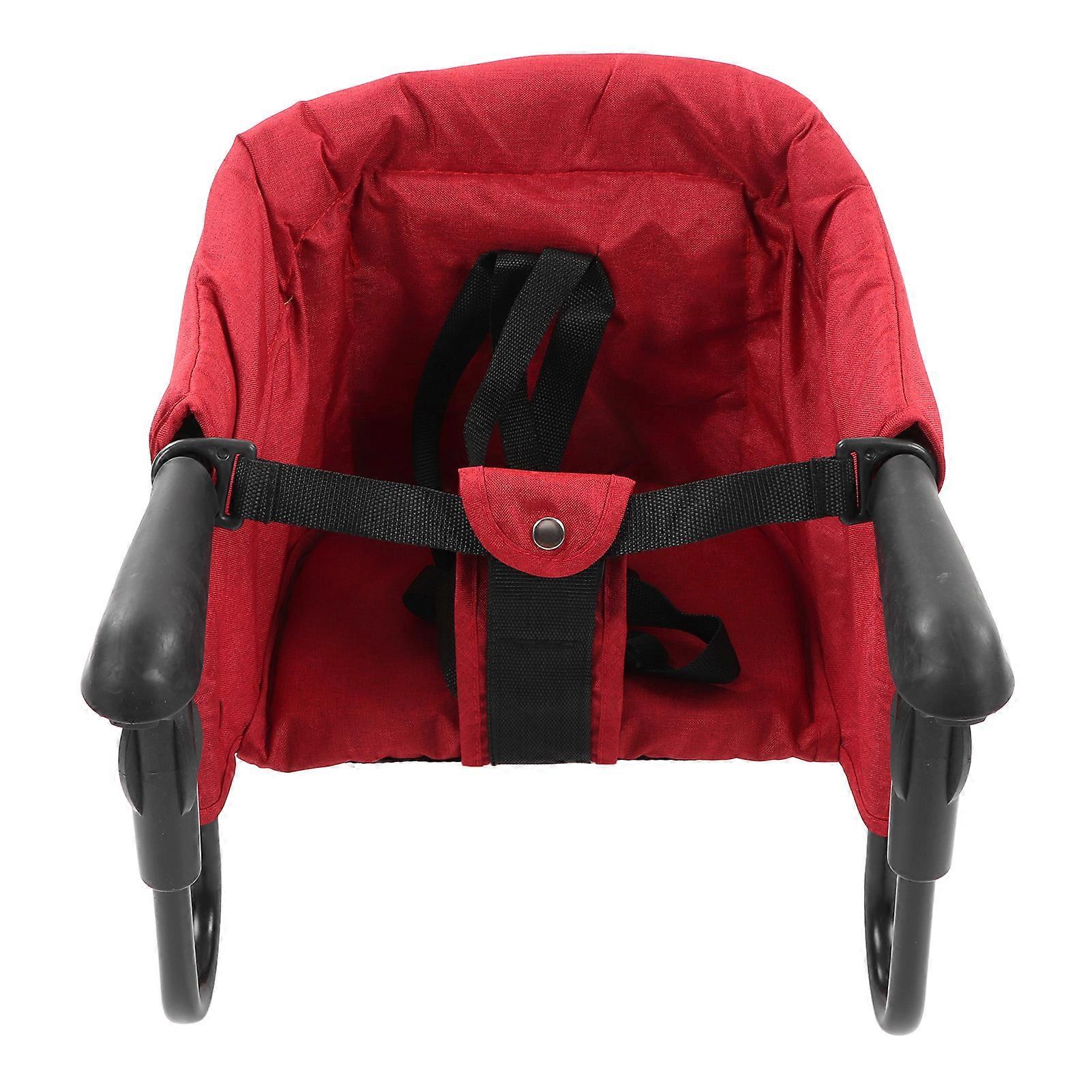 Hook On Chair Easy Mounting Foldable Strong Load Bearing High Safety Clip On High Chair for 0.8 to 3.3in Table Red
