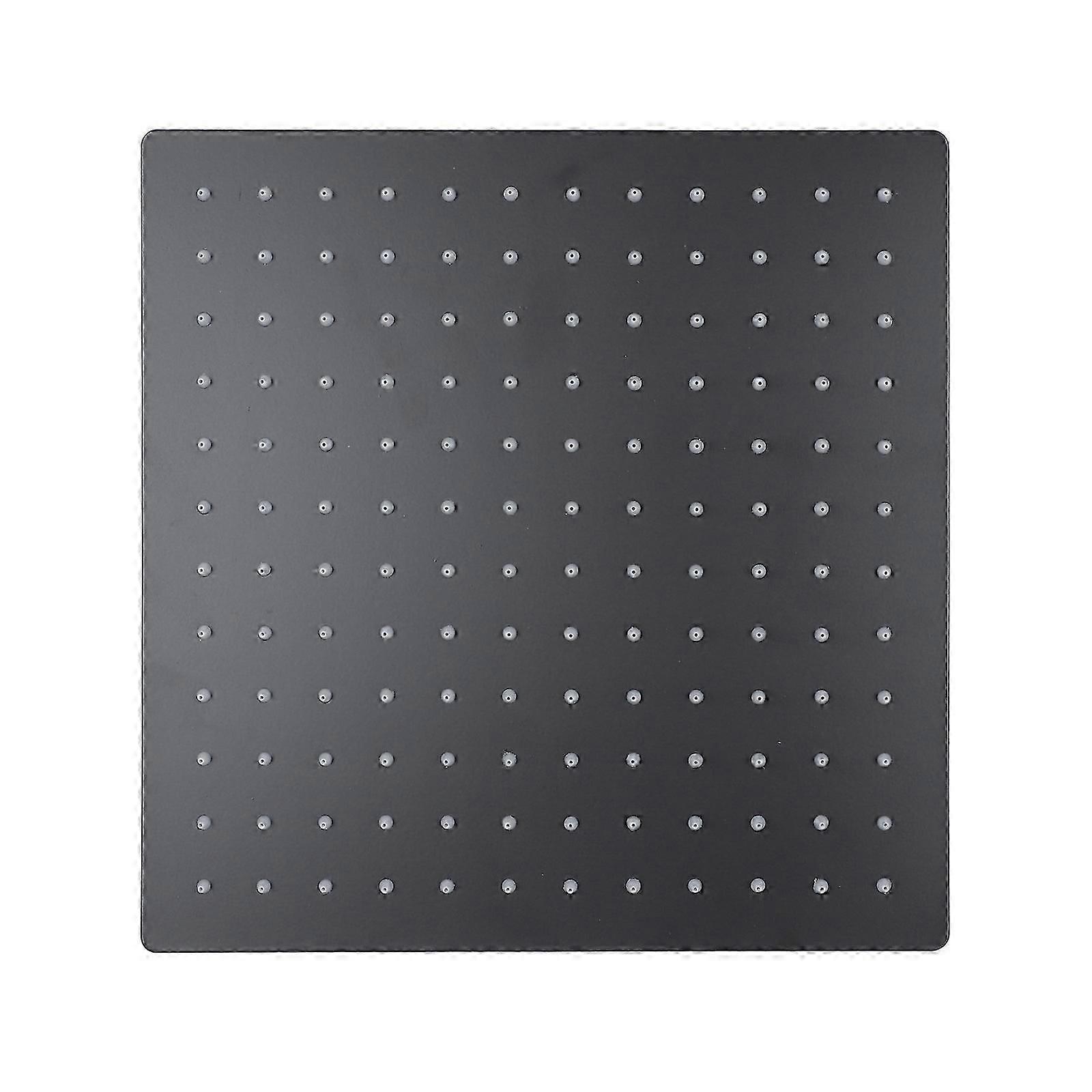 High Pressure Shower Heads Ultra Thin Square Rainfall Bathing Method Fatigue Relief 1Set