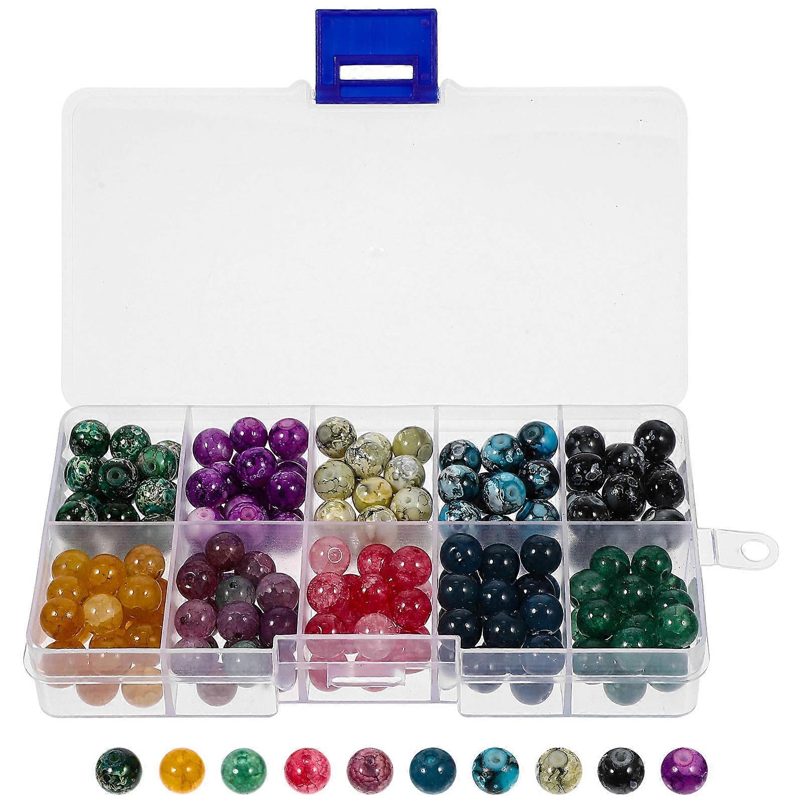 1 Box Round Spacer Beads for Jewelry Making 200Pcs Assorted Beads Ideal for Crafting