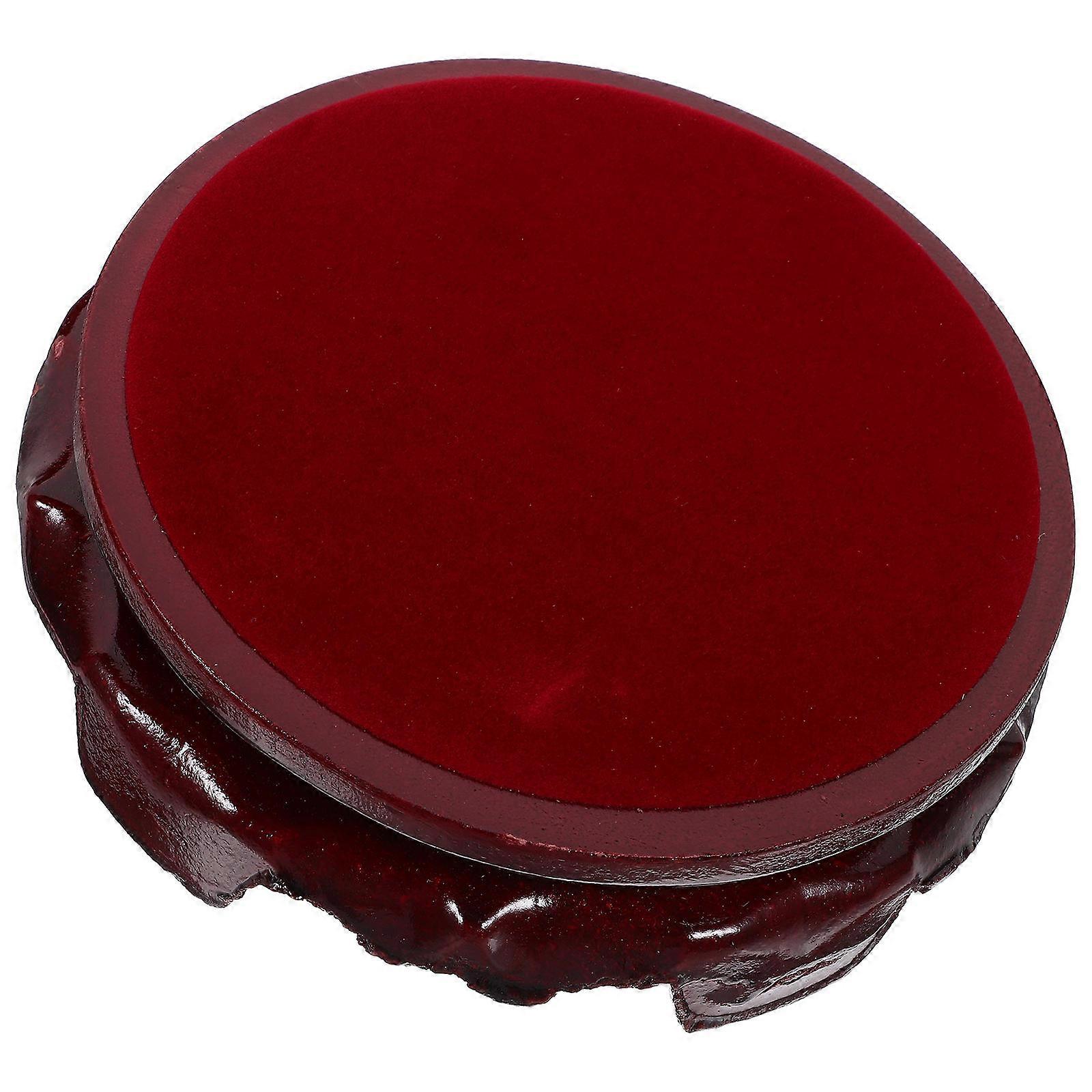 Wooden Crystal Ball Stand for Holding Dark Red 14cm Sphere Display Base with Stable Structure and Fine Craftsmanship