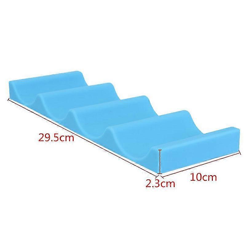 Beverage Storage Rack for Kitchen Use Red Silicone Holds Cans Bottles Perfect for Fridge Organization Lightweight Foldable