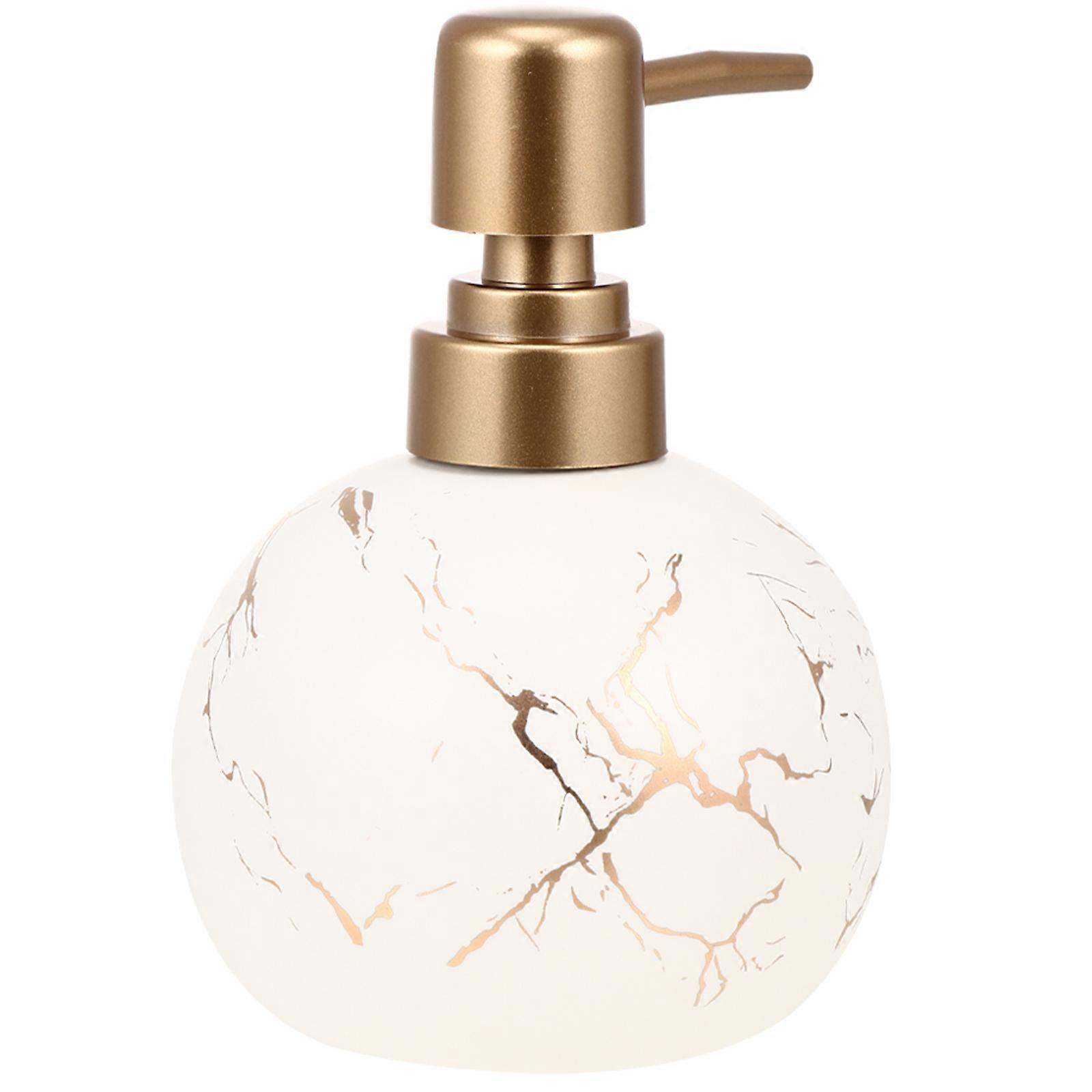 Ceramic Lotion Dispenser For Home Use 13X9Cm High Temperature Firing Smooth Refillable 1Pcs