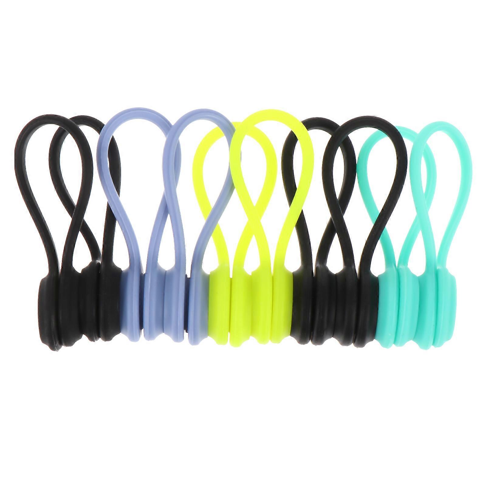 Cable Organization Tool 10Pack Suitable For Office Use Assorted Color Headphone Shape Design