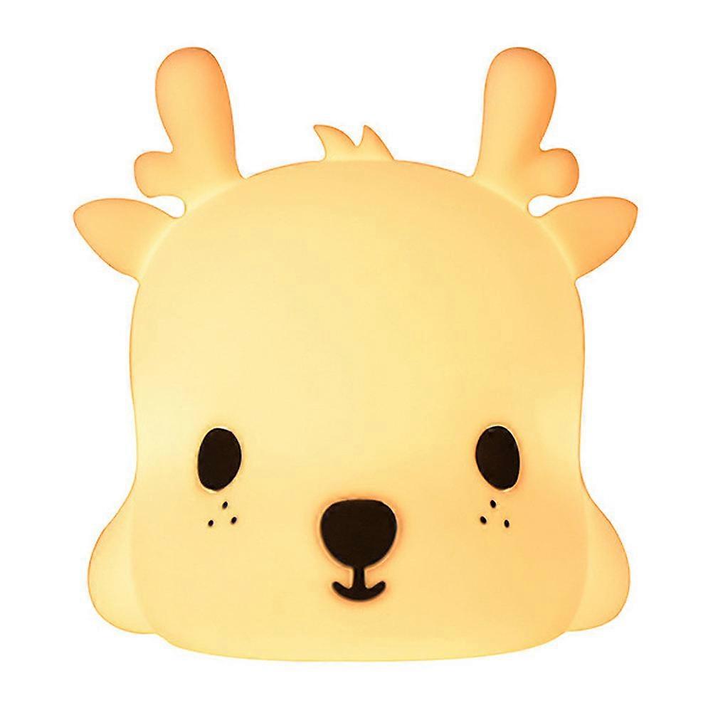 Unique Deer Shape Night Light Delicate USB Bedside Lamp For Personal Home Stylish 1Pack
