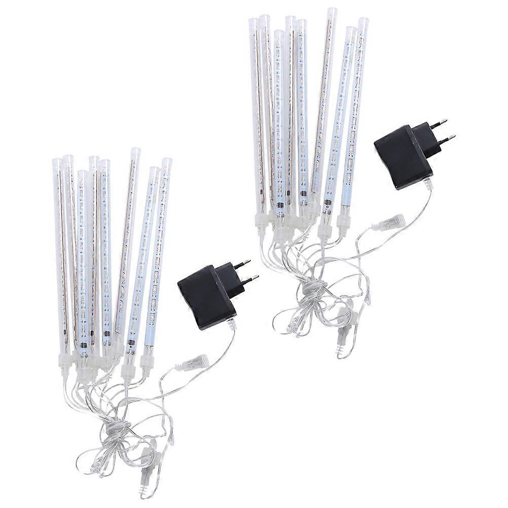Durable LED Lighting Tube Lights With Stunning Falling Effect For Christmas 20CM Size Yellow 2Pcs