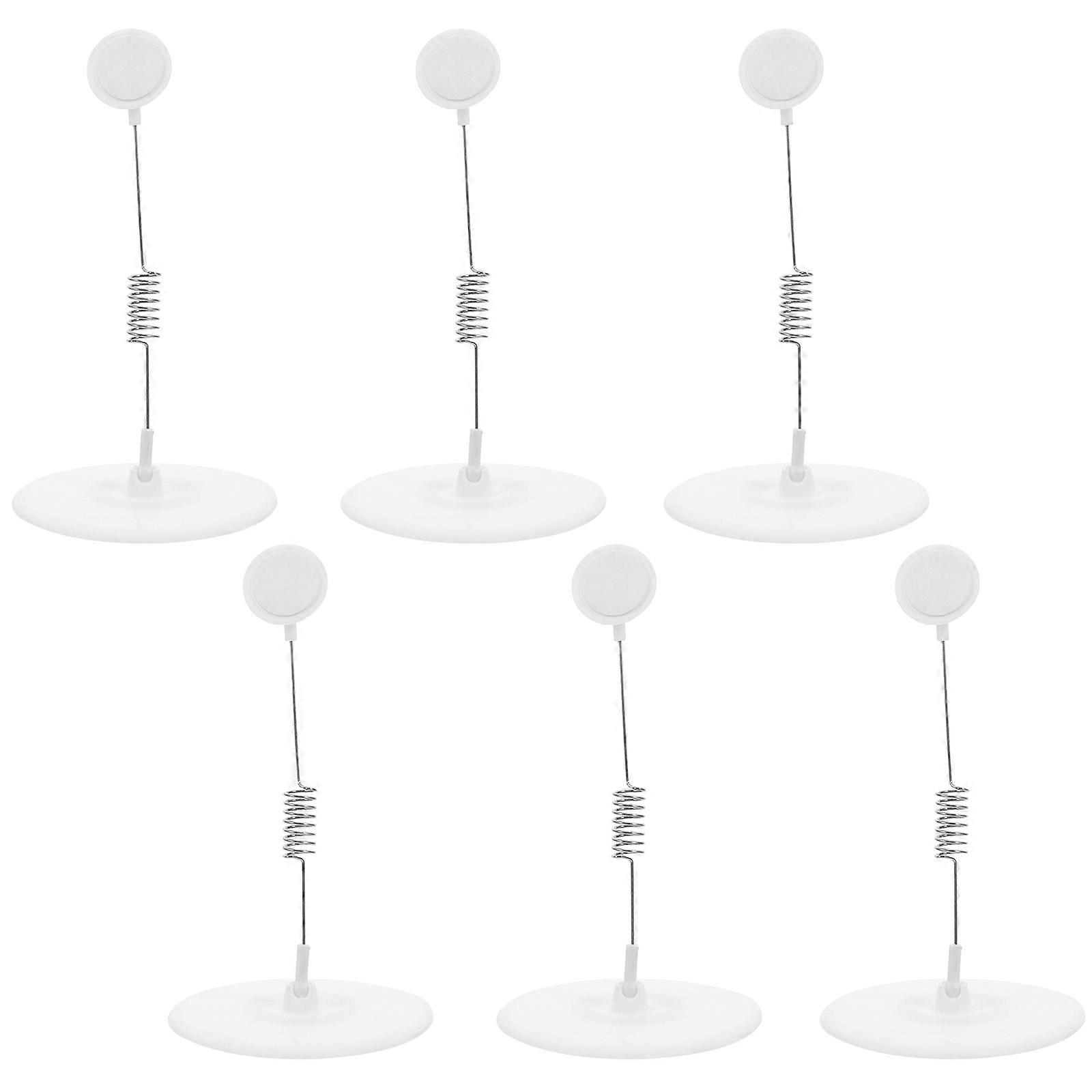 6pcs Adhesive Sign Holder for Display with Multifunctional Design and Strong ABS Material