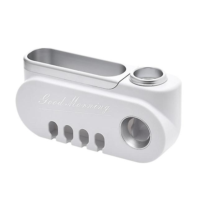 Hanging Toothbrush Holder Automatic Toothpaste Squeezer Dispenser Makeup Storage Rack Bathroom Accessories