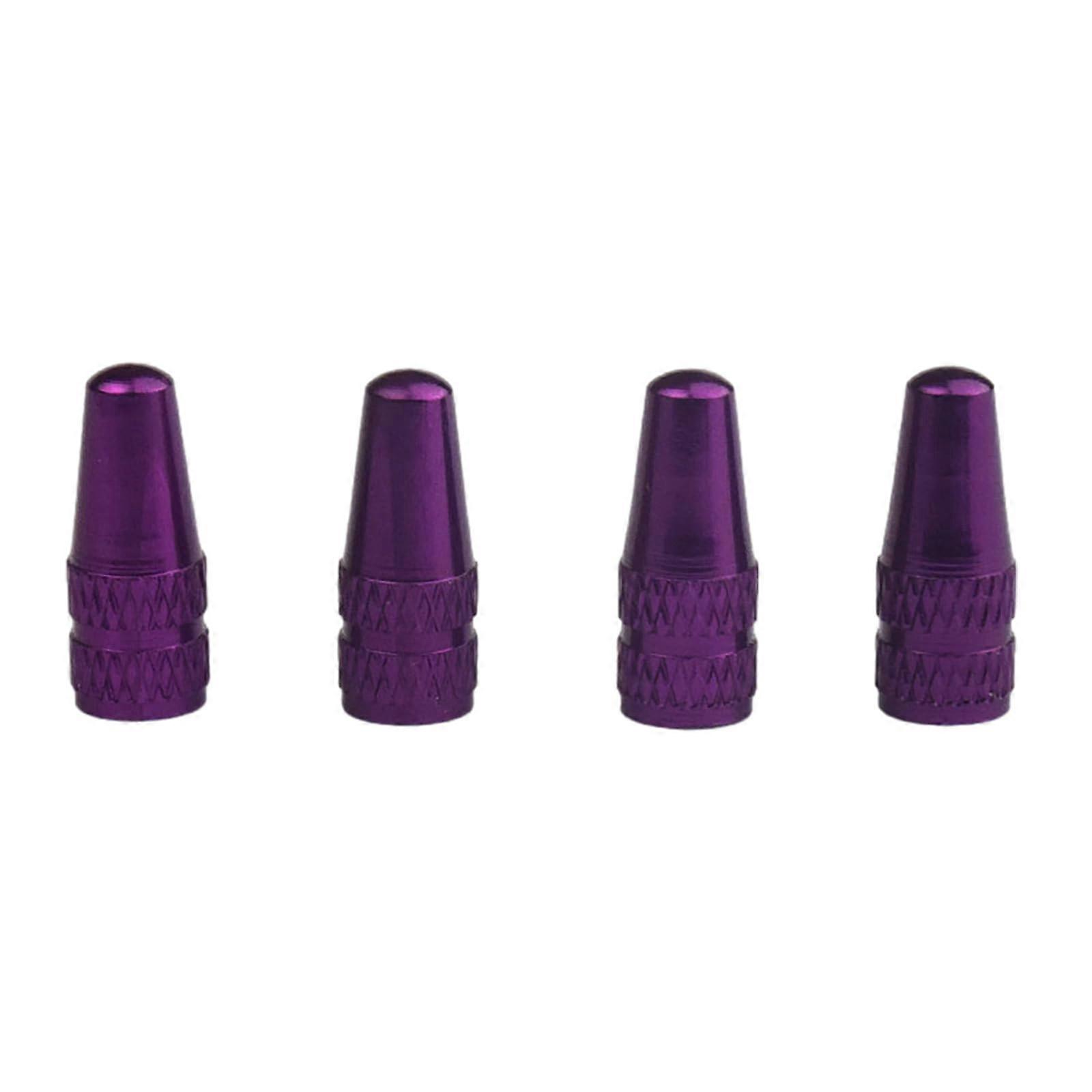 Aluminium Alloy Bicycle Tyre Caps Set of 4 for Air Valve Stems Compatible with Standard Bicycle Wheels