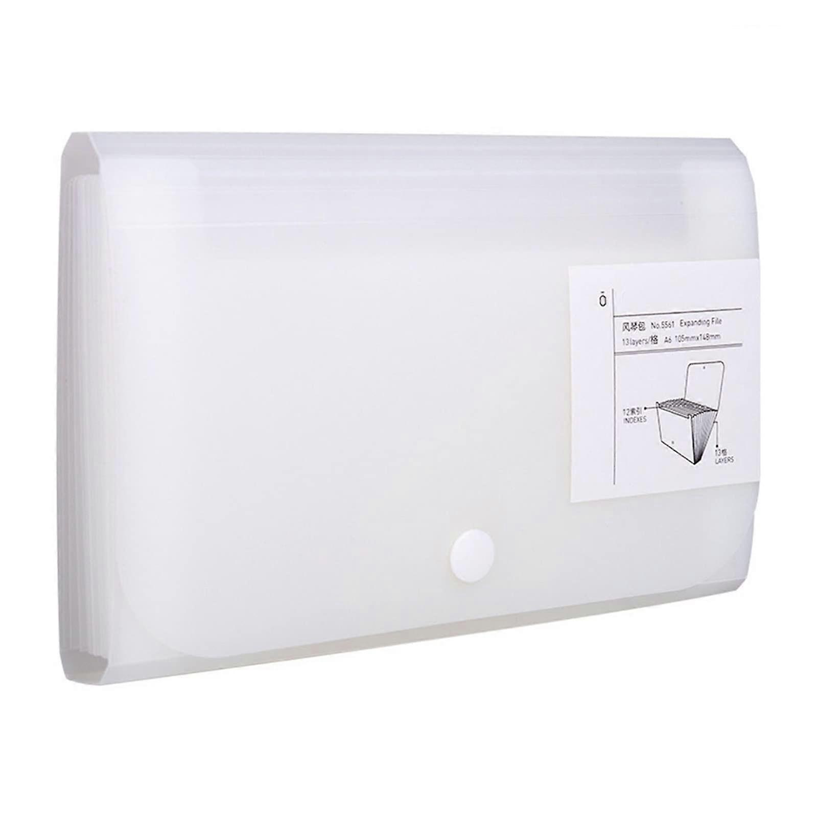 Clipboard Folder A6 Portable File with Plastic File Folder, Extension Wallet, Bill Receipt Organizer for Office Storage