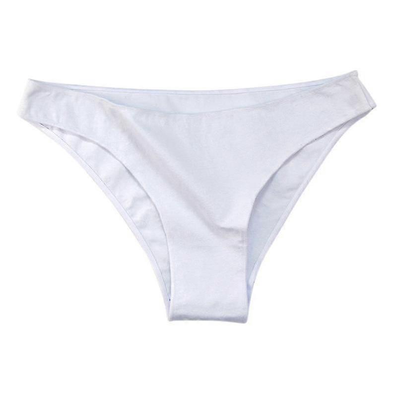 Women's Pure Cotton Underwear Sexy Half-hip Low Waist Large Size Underwear Breathable and Comfortable Solid Color