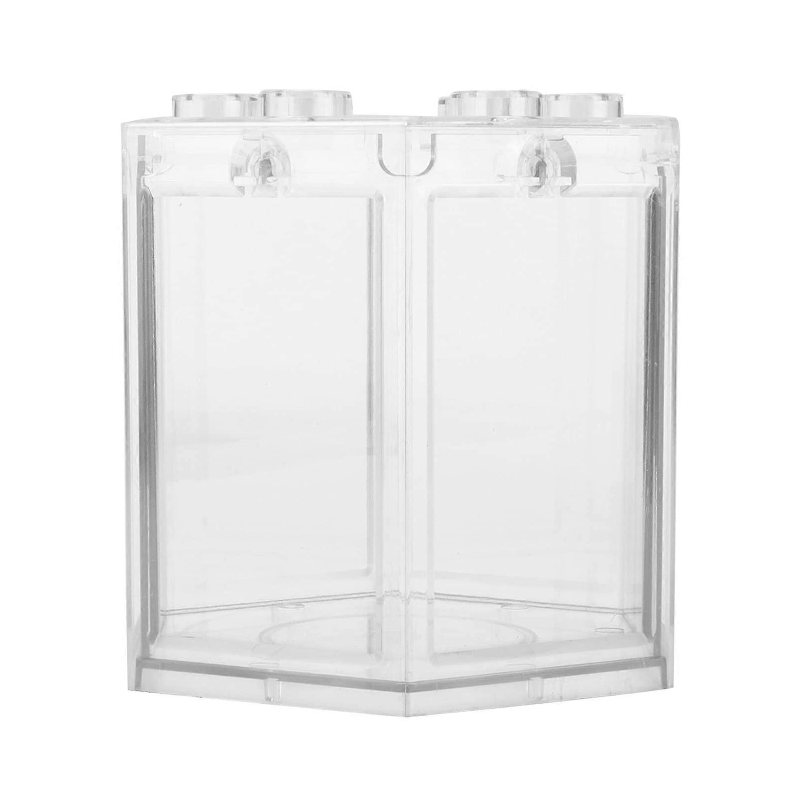 Betta Fish Aquarium Starter Kit with Drop-Proof Design for Home or Office Décor, Transparent