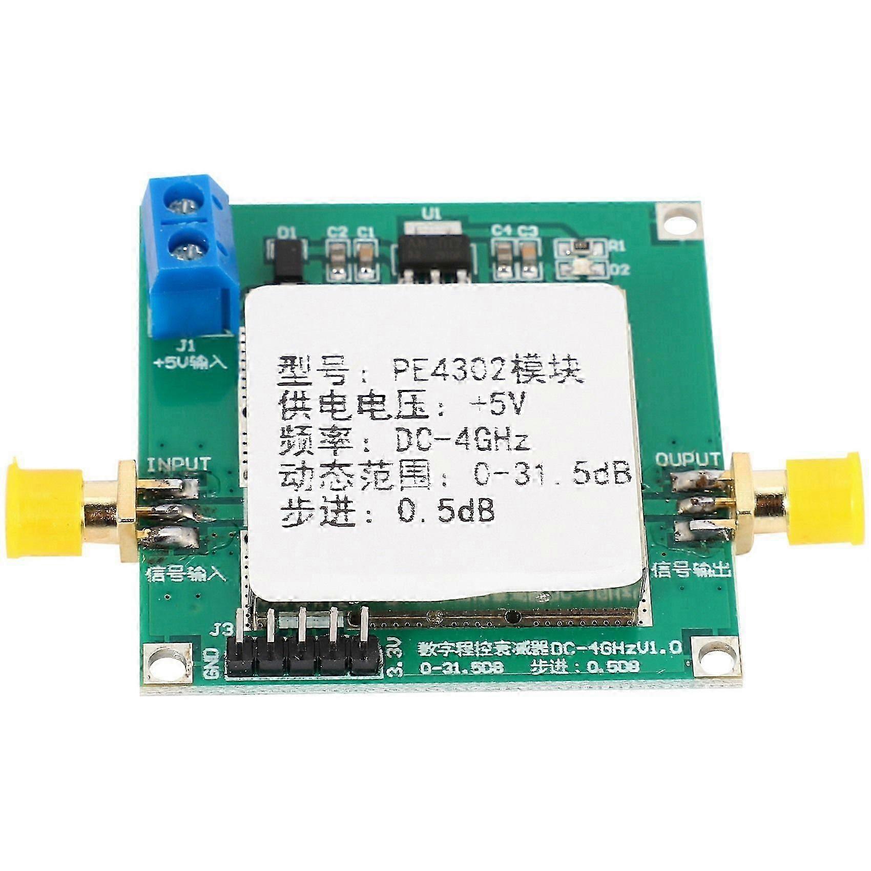 PE4302 Digital Programmable Step Attenuator Module DC 4GHZ 0-31.5DB 0.5DB RF Diy Electronics