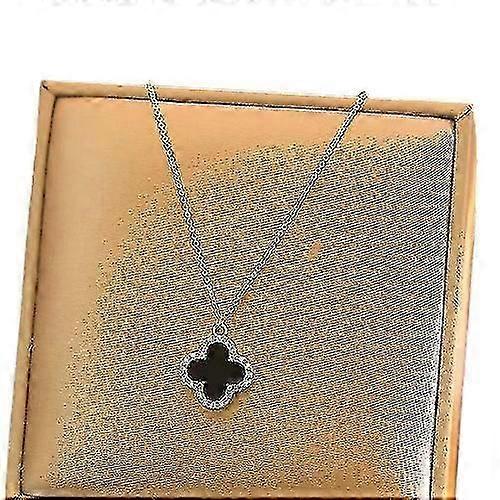 Femmes trèfle diamant pendentif collier clavicule vert