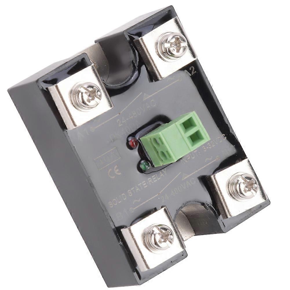 BERM Solid State Relay Single Channel DC Control Dual Channel AC 1 Phase SSR 24-480VAC(40A(BERM DK40DA) )