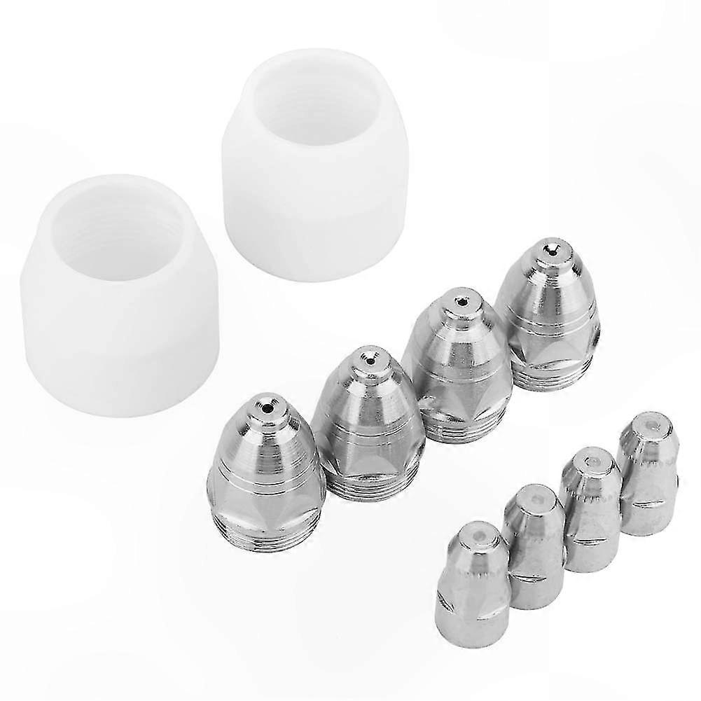 Plasma Cutter Torch Electrode and Nozzle Tip Set, 10 Pieces