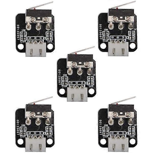 5 Pcs Limit Switch Modules with 3-Pin Mechanical Switch for 3D Printer Accessories 10 Ender3