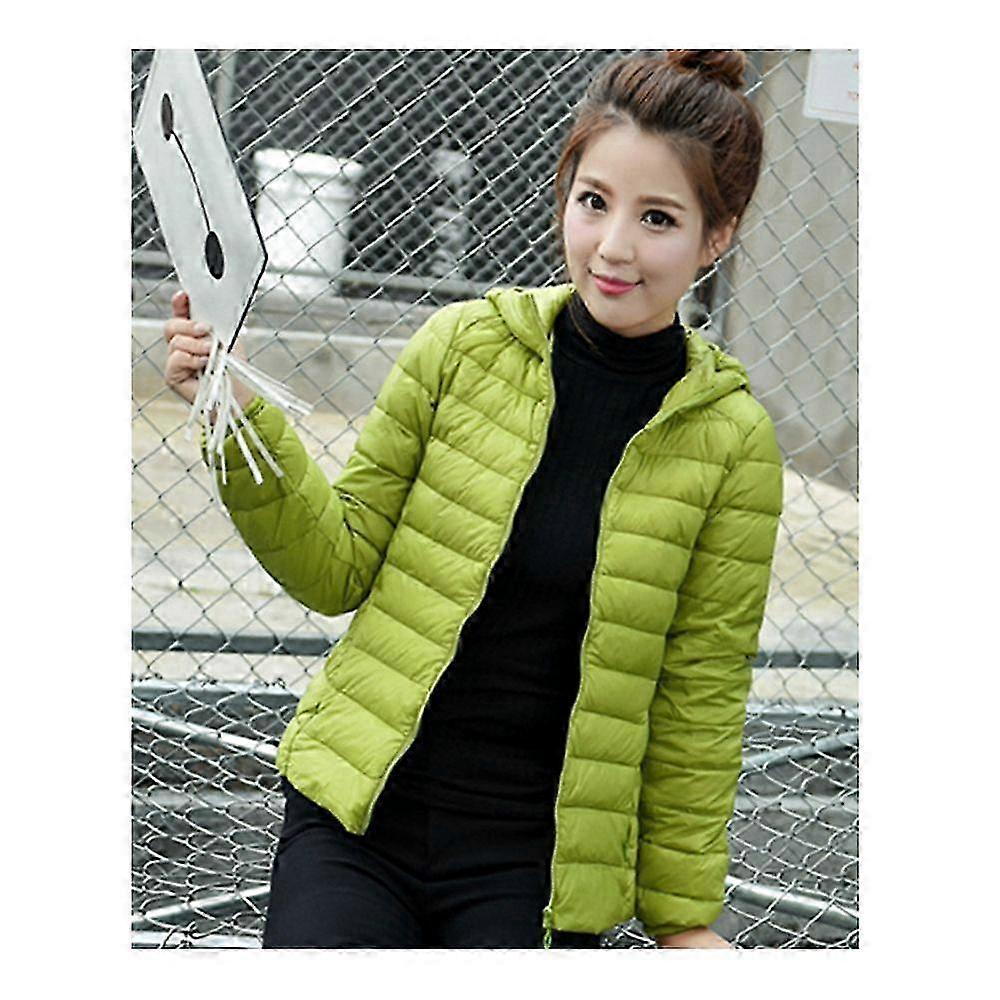 Ladies Light Down Jacket Cropped Slim Hoodie