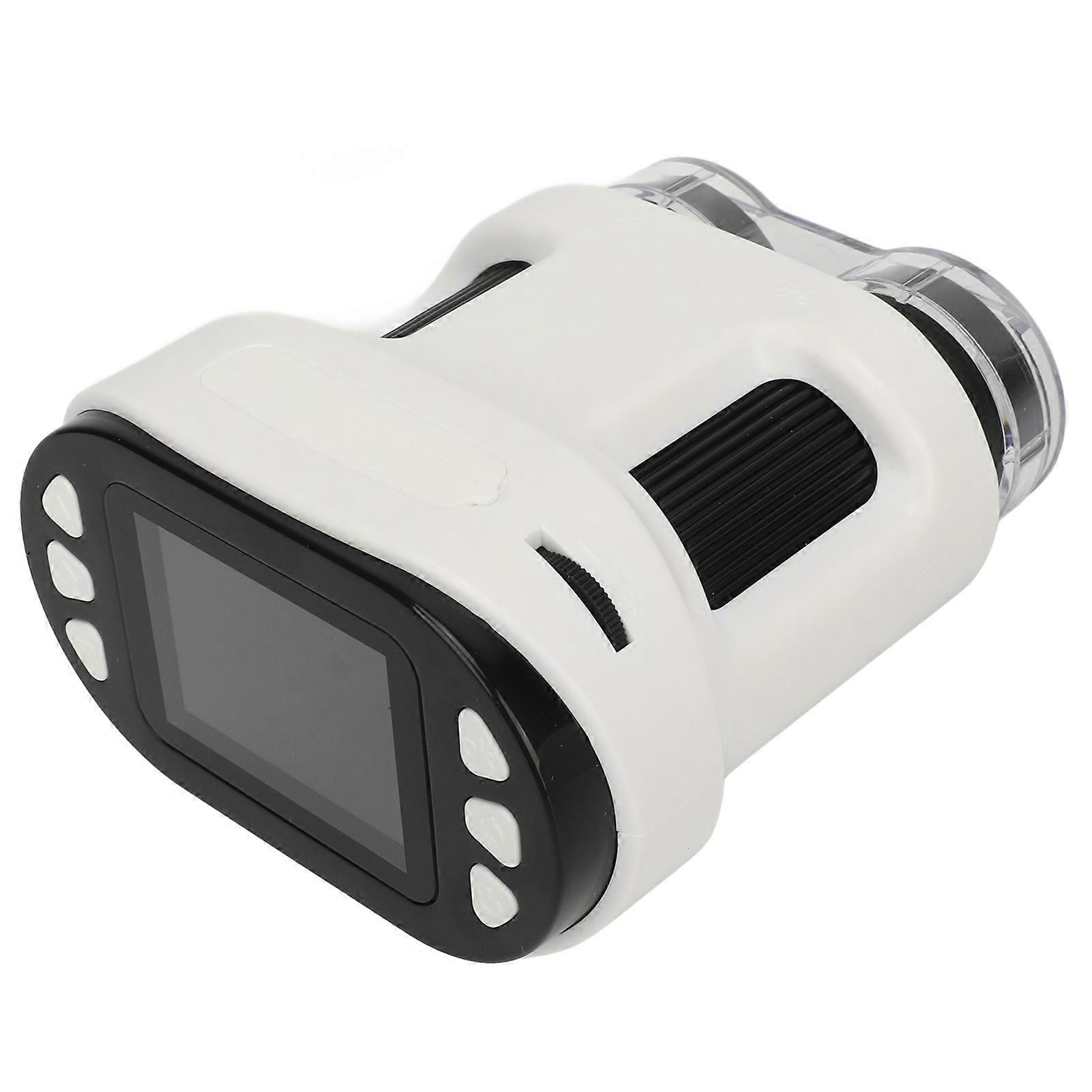 Handheld Mini Microscope Toy 2" Screen 1000X 1080P White