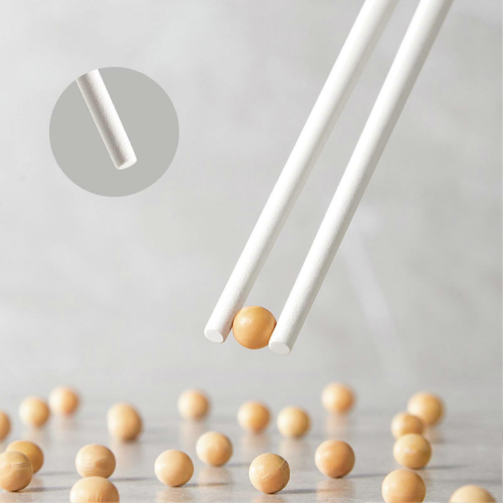 5 Paar Legierung Kochstäbchen Set, hitzebeständig, weiß silber