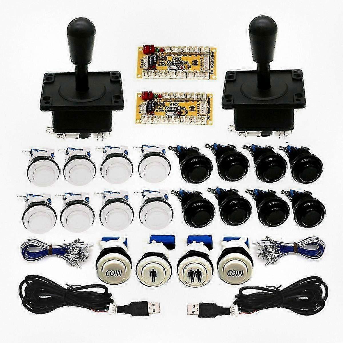 2025 USB Arcade Game DIY Kit with Zero Delay Controller for PC, 8-Way Joystick