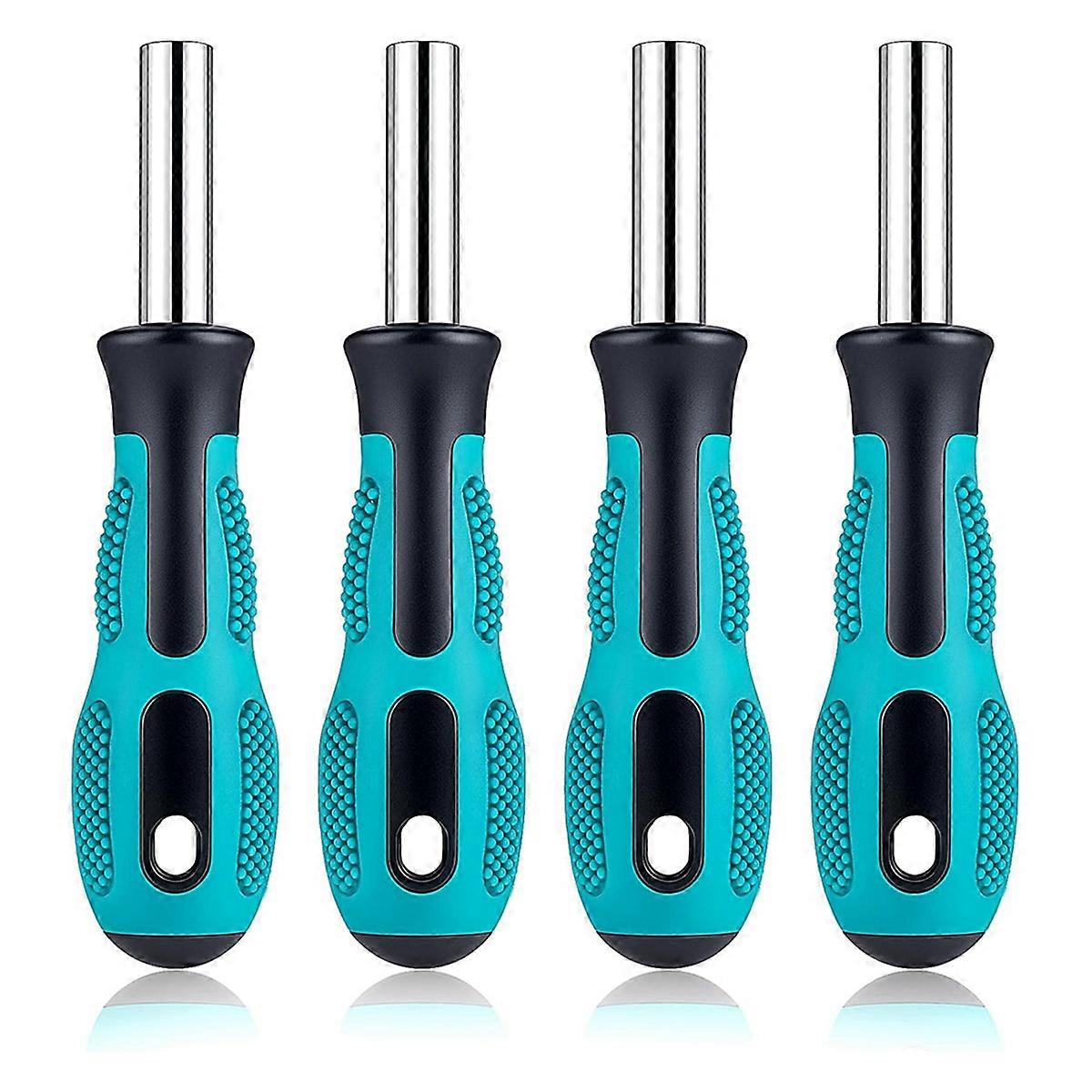 4 PCS Bit Driver Handle, 1/4 Driver Handle Magnetic Screwdriver Bit Drivers Magnetic Bits Holder Screwdriver Handles