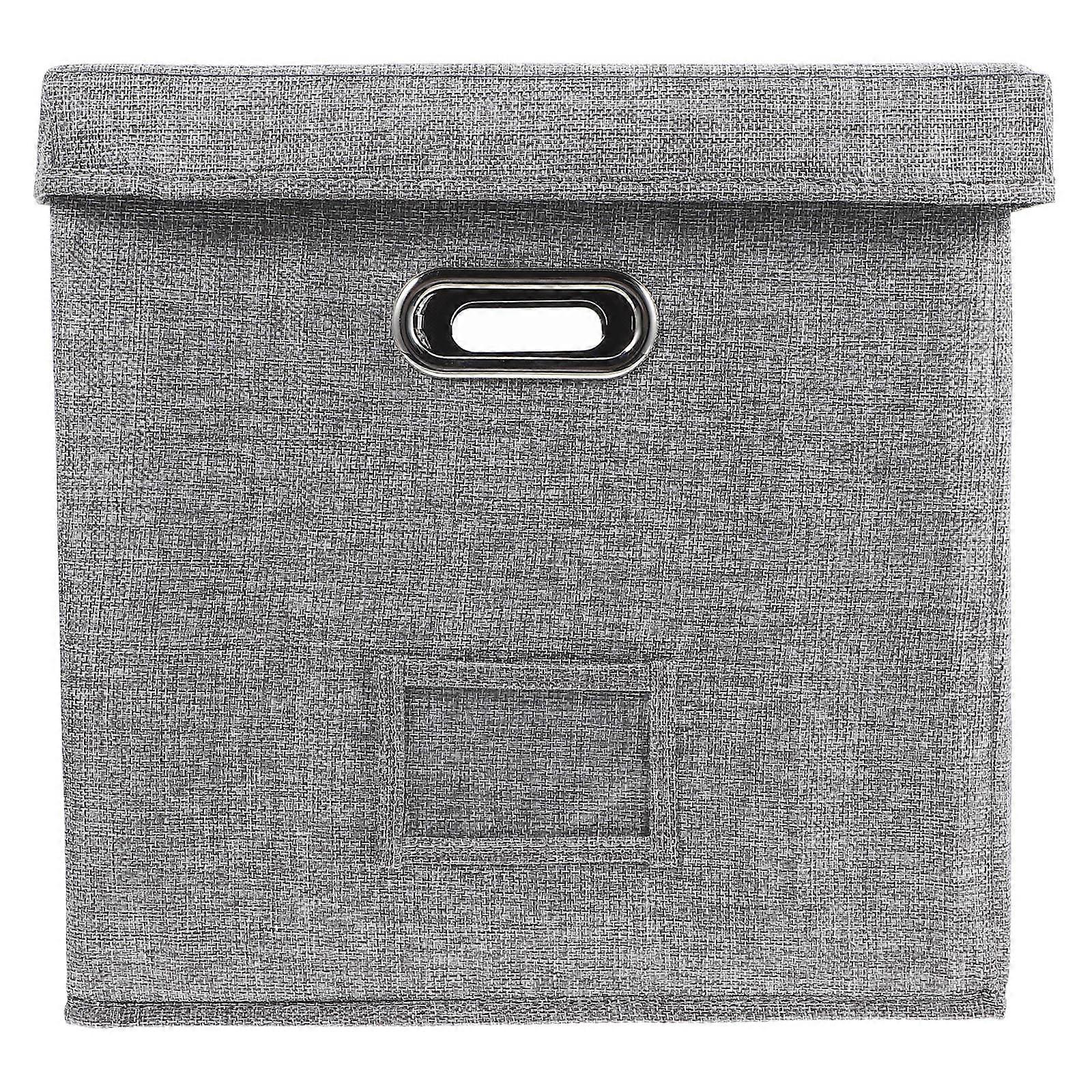 Folding Storage Box Vinyl Record Storage Unit Practical Design 12.97X12.97X12.97in Book Storage 1Pack