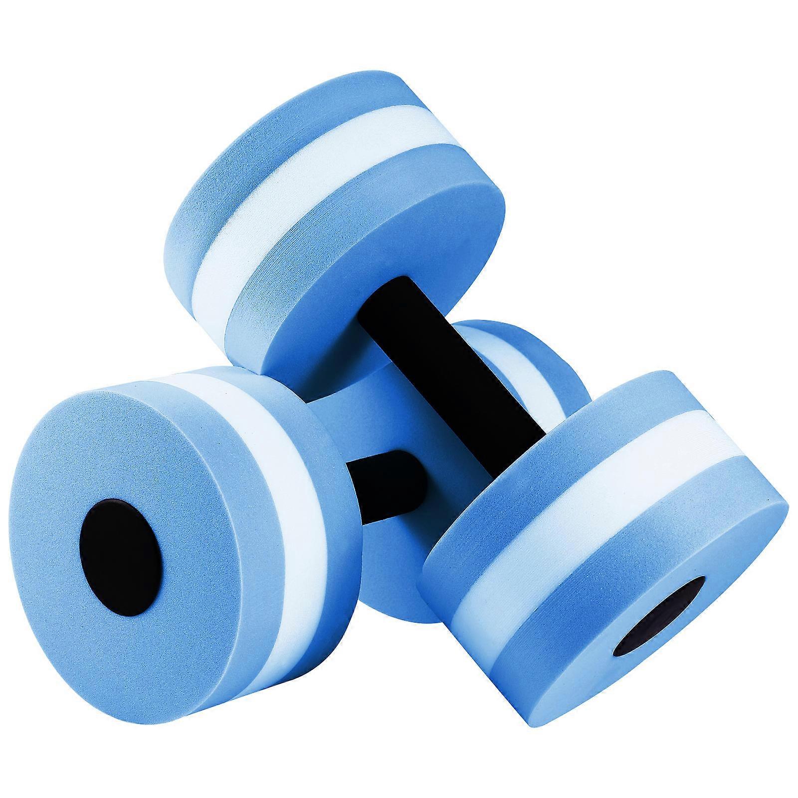 Water Barbells for Pool Aquatic Exercise for Exercising 2Pcs Blue Dumbbells