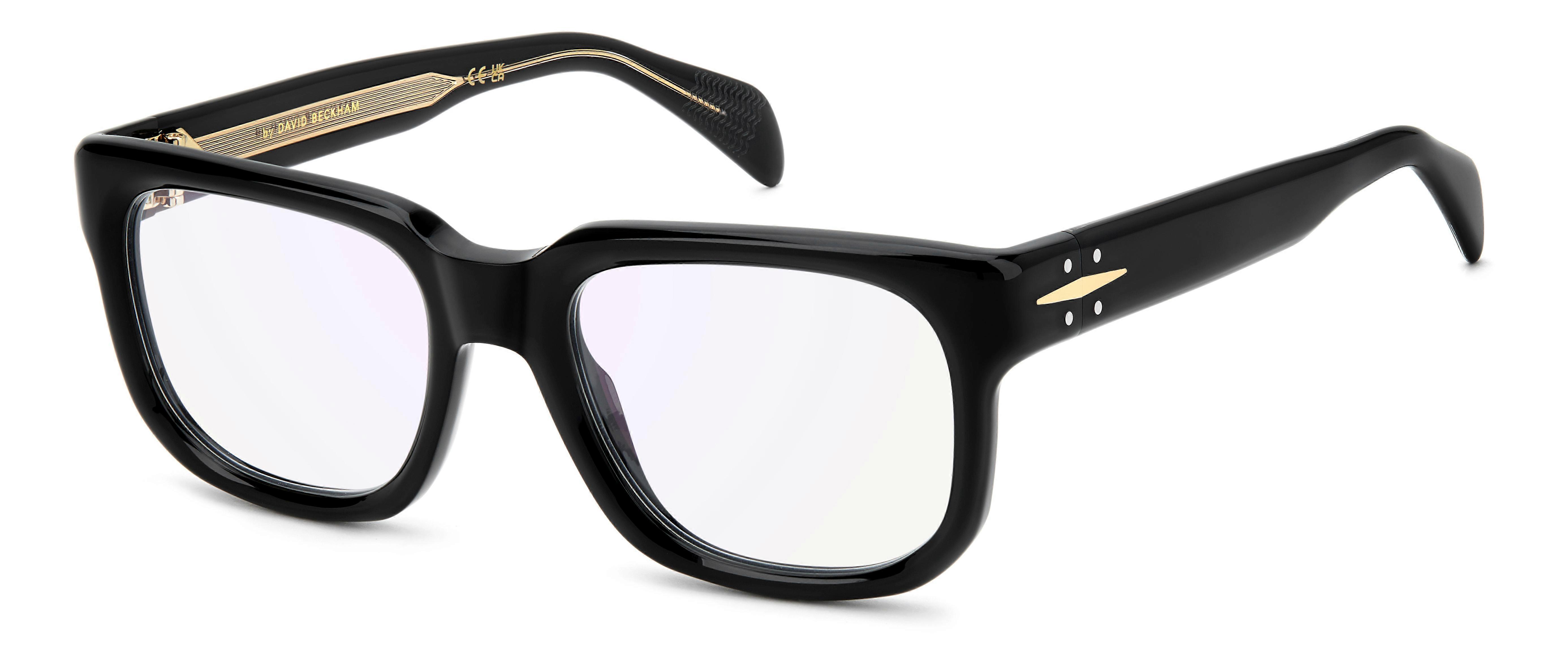 Eyewear Frames David Beckham DB 7156 BLACK GOLD/BLUE MIRROR 53/20/140 Man