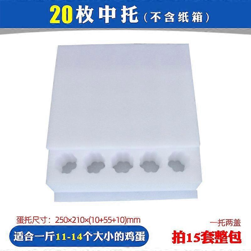 1 Set Egg Cartons for Chicken Eggs Foam Egg Box Egg Storage Containers Holder for Family Farm Market Fridge Storing Chicken Duck Eggs White